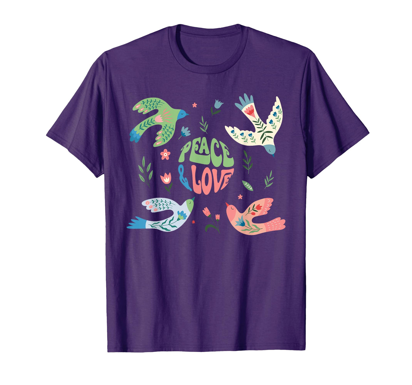 Groovy World Peace Day Peace Bird International Day of Peace T-Shirt