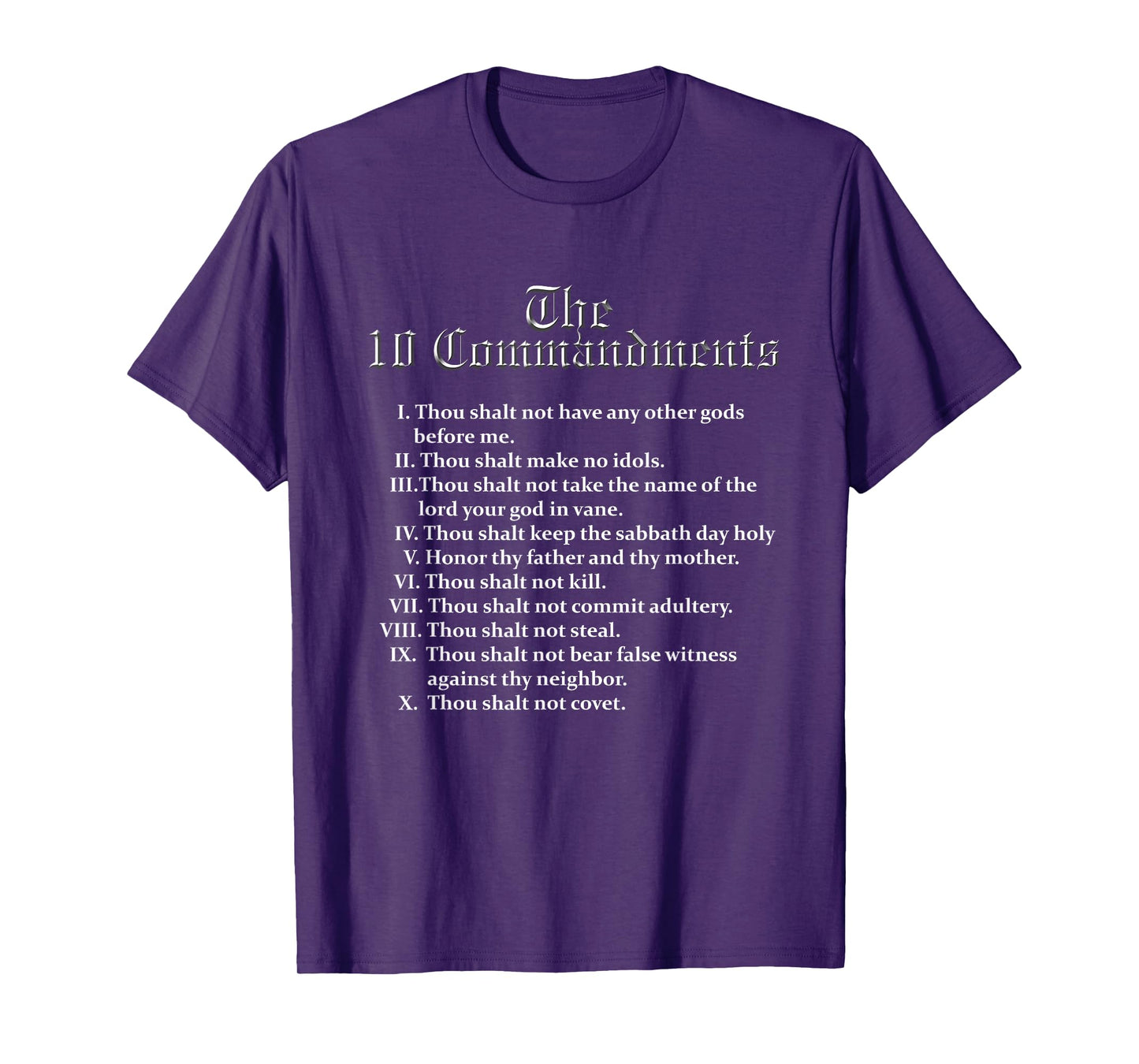 10 Commandments T-Shirt