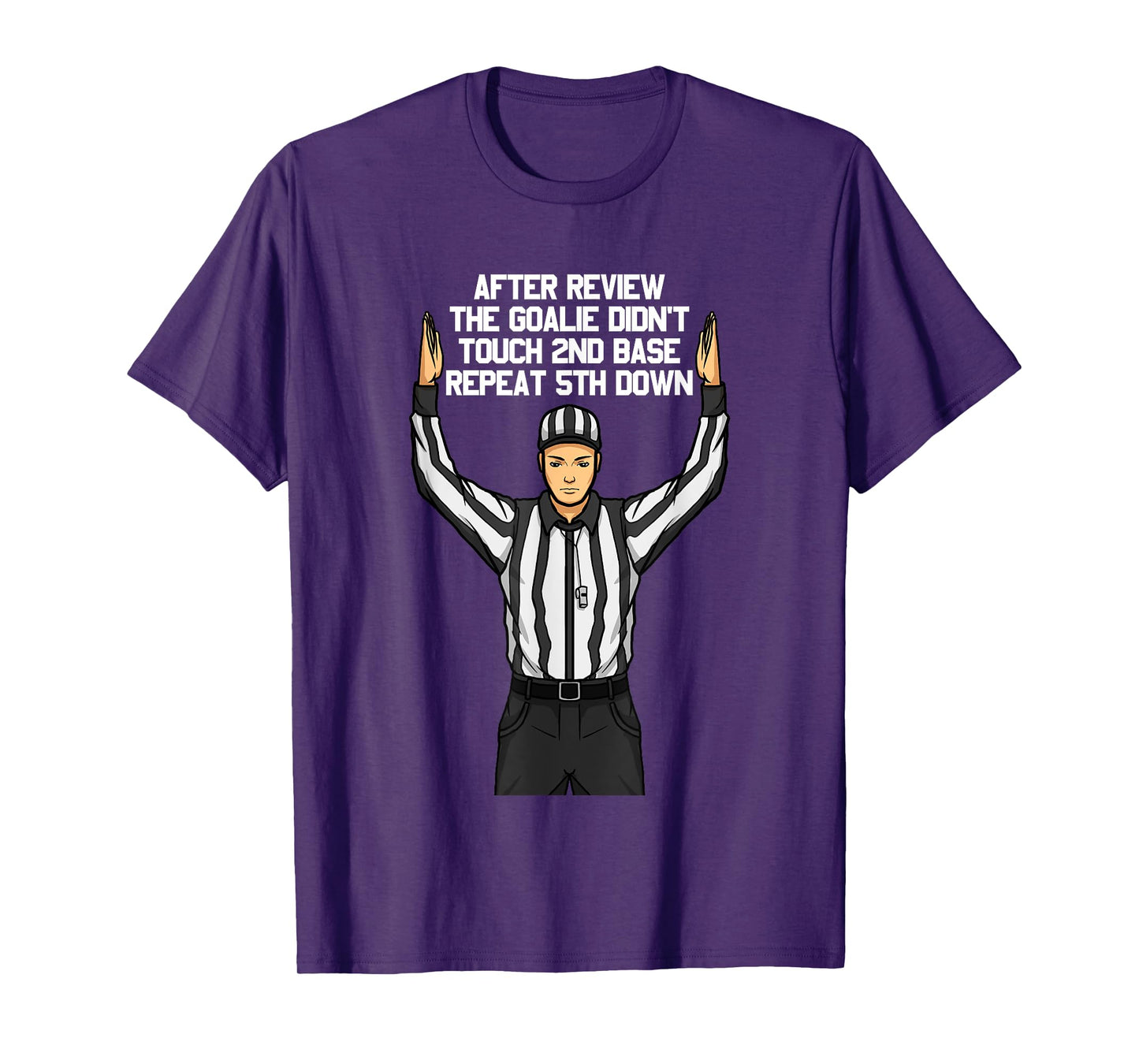 After Review Football Referee Funny Clueless Sports Fan T-Shirt