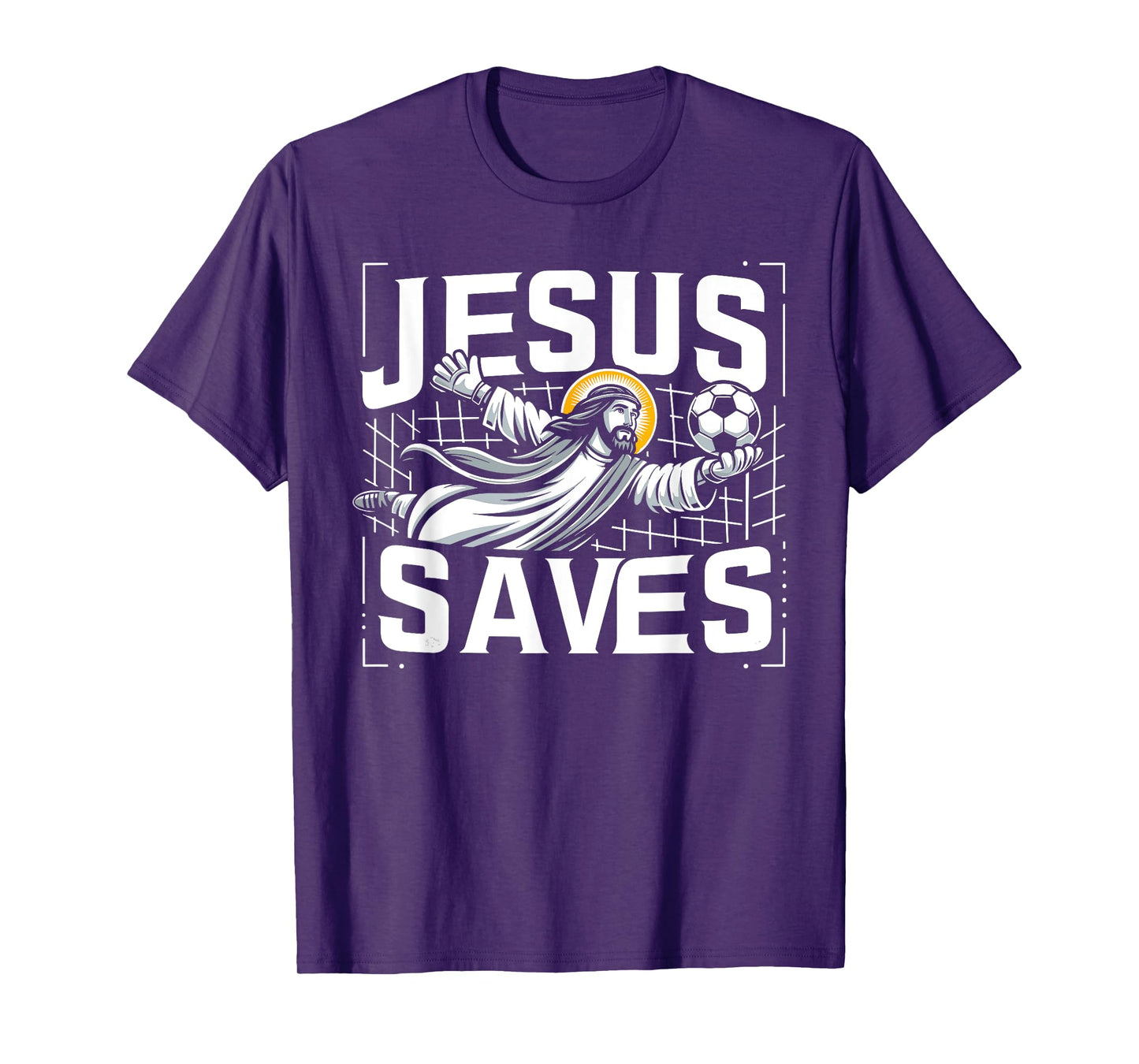 Vintage Jesus Saves Soccer Goalie T-Shirt