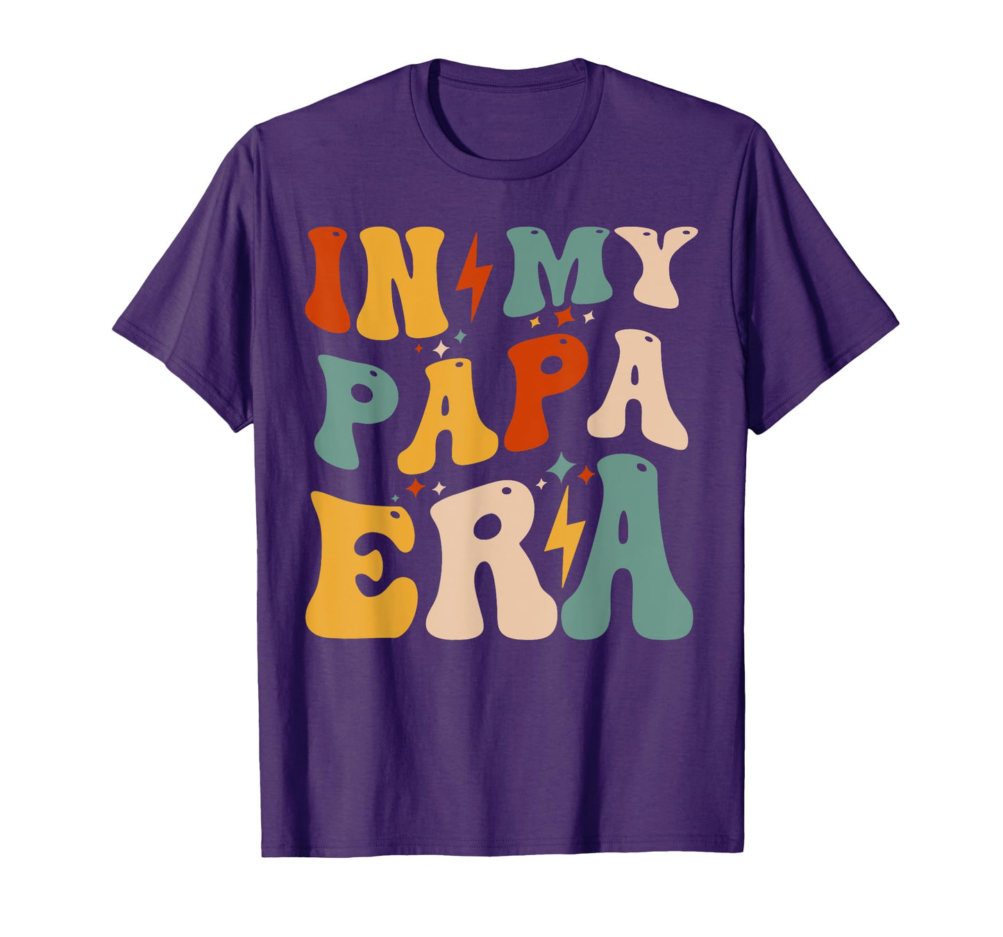 Retro Groovy In My Papa Era Funny Father's Day For Mens T-Shirt