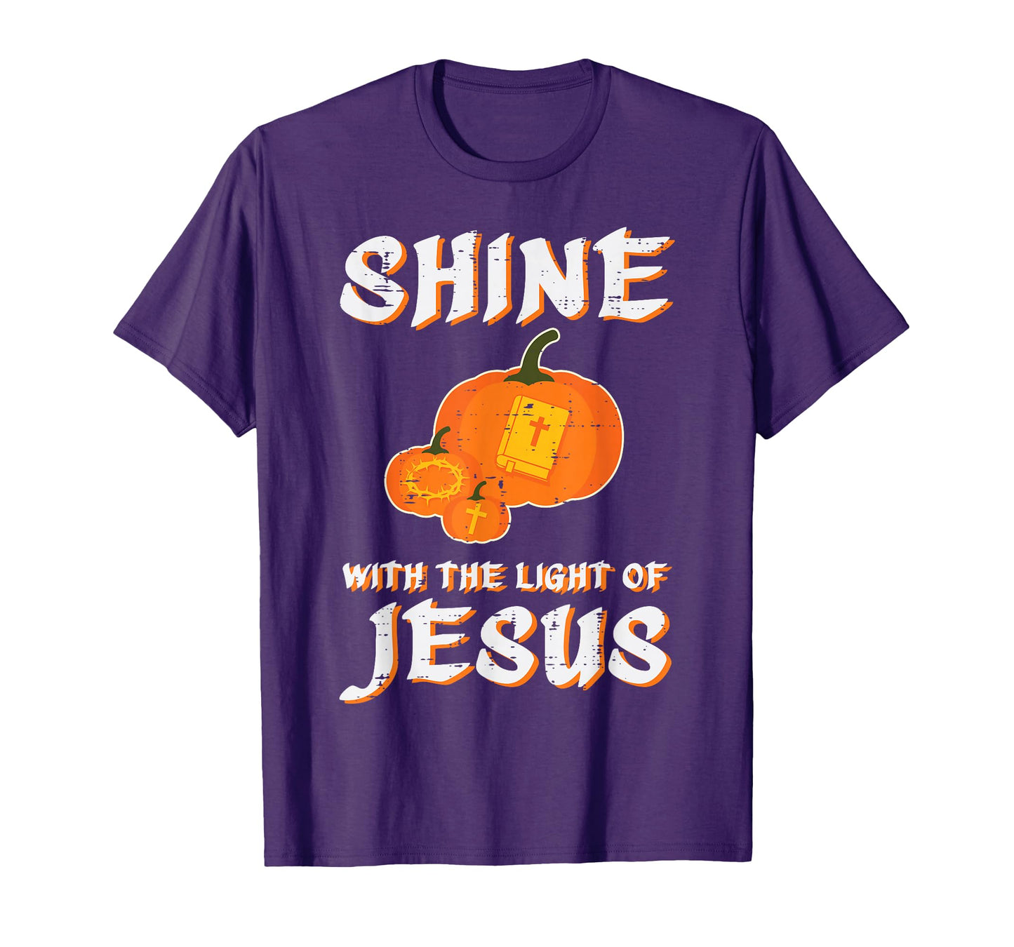 Halloween Christian Shine Light Jesus Costume Men Women Kids T-Shirt