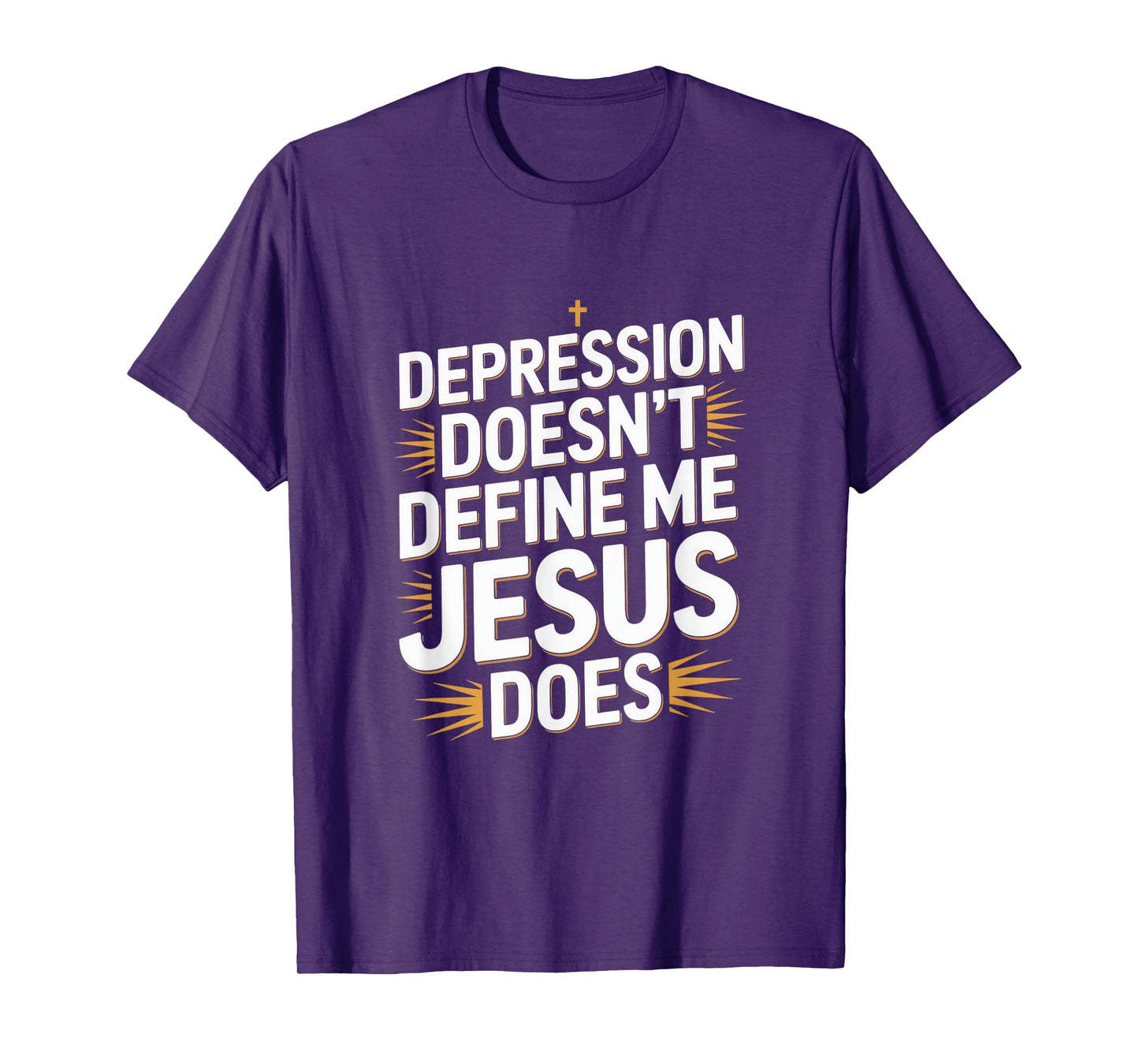 Depression Doesn't Define Me Jesus Does Christian T-Shirt