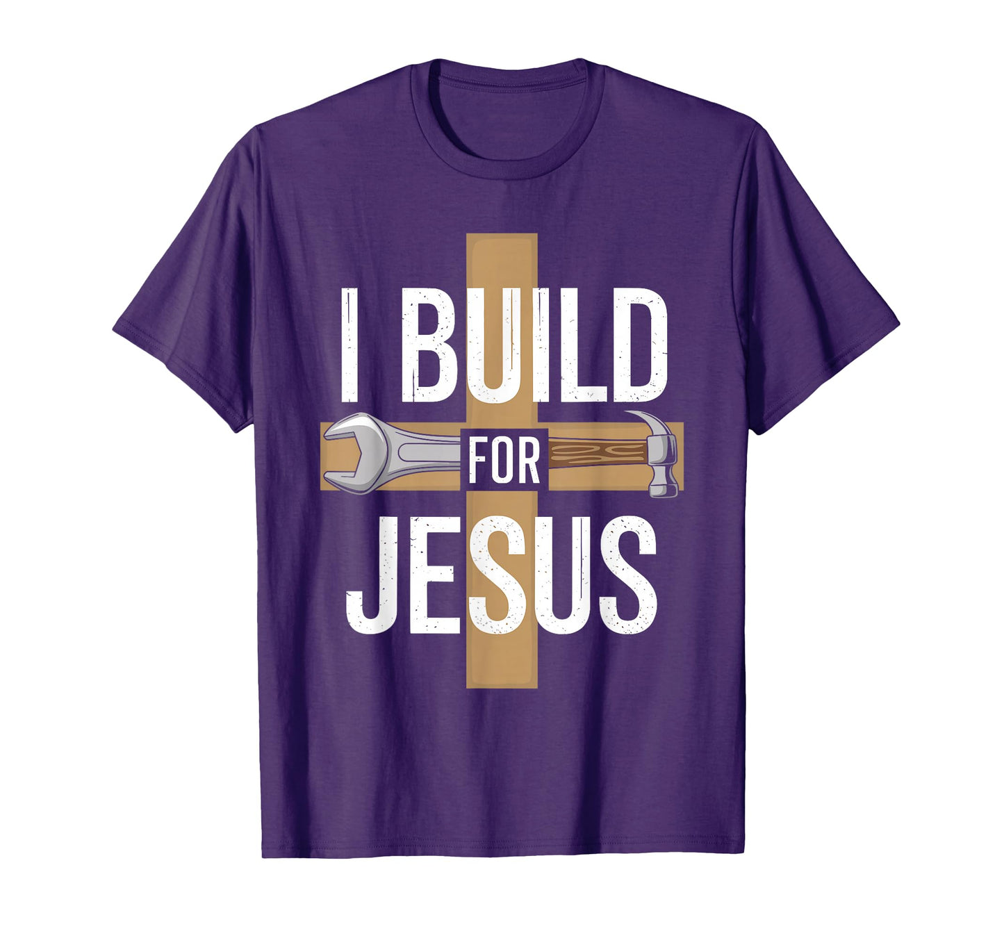I Build for Jesus Inspirational Christian Builder T-Shirt