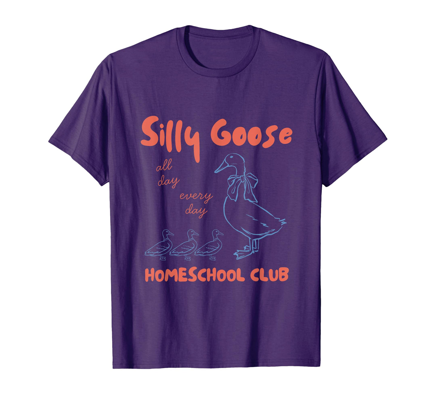 Silly Homeschool Club Goose Back To School T-Shirt