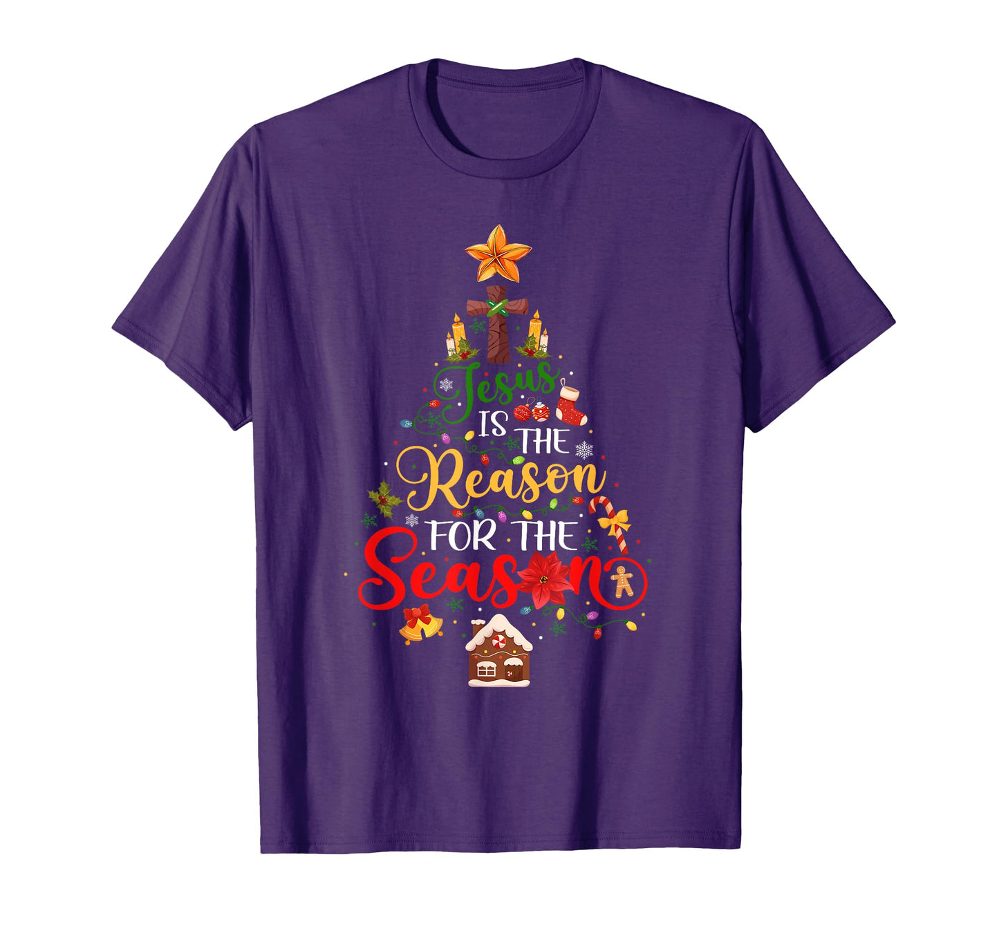 Jesus is The Reason for The Season Christian Faith Christmas T-Shirt