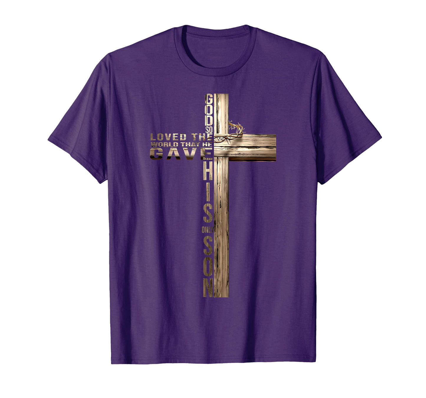 For God So Loved The World Christian John 3 16 Bible Verse T-Shirt