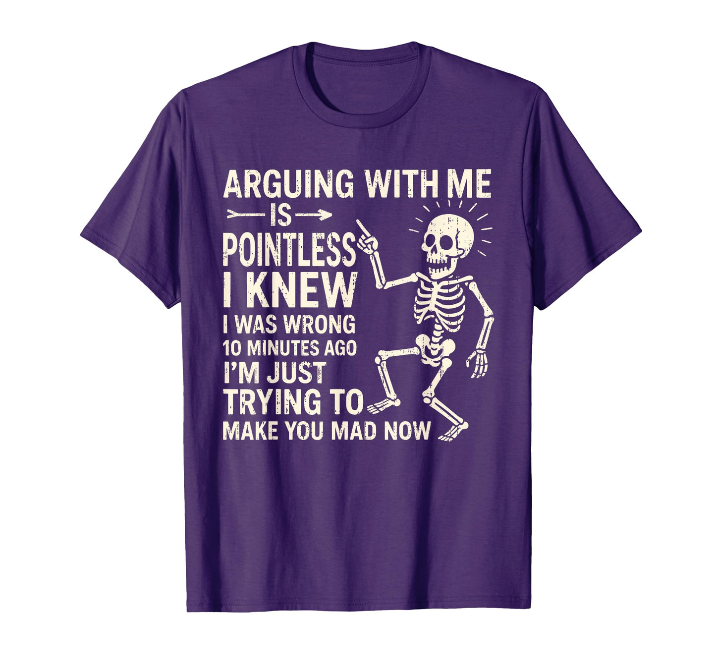 Arguing With Me Is Pointless I Knew I Was Wrong 10 Minutes T-Shirt