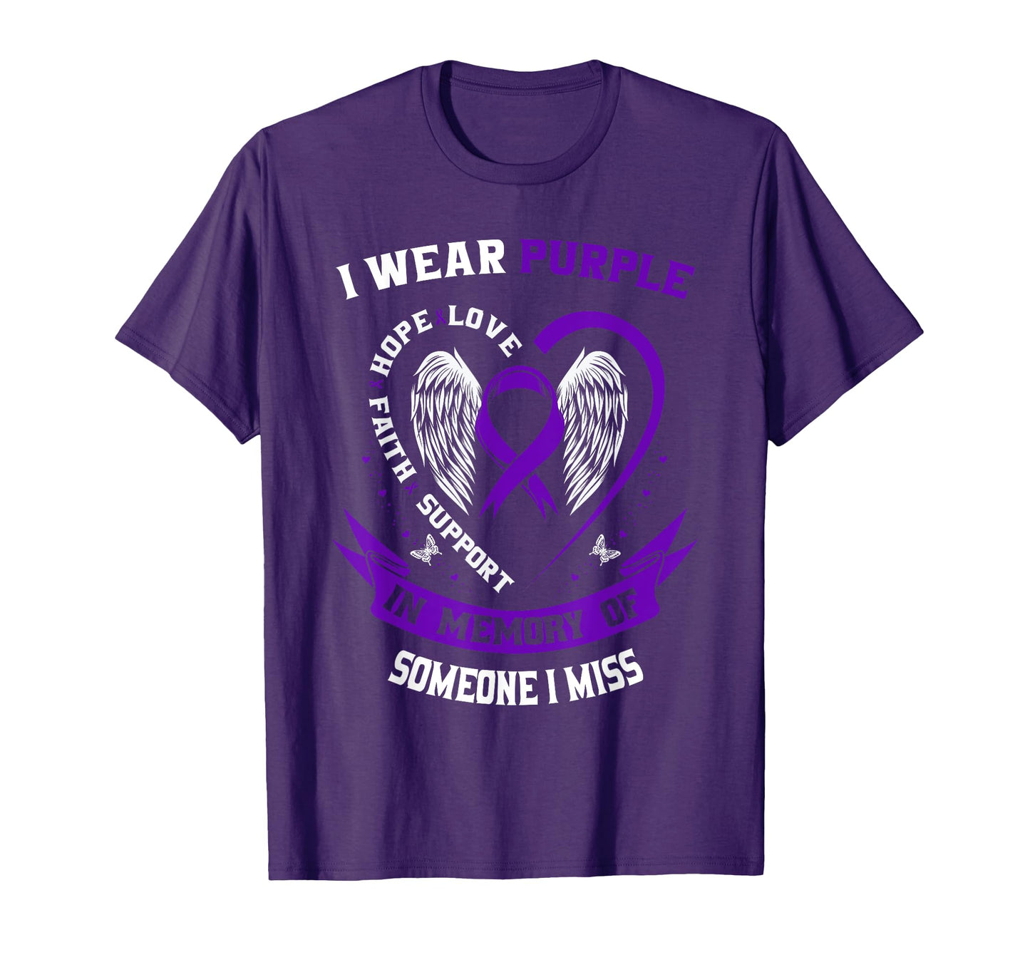 Pancreatic Cancer Awareness Shirt Someone I Miss Memorial T-Shirt