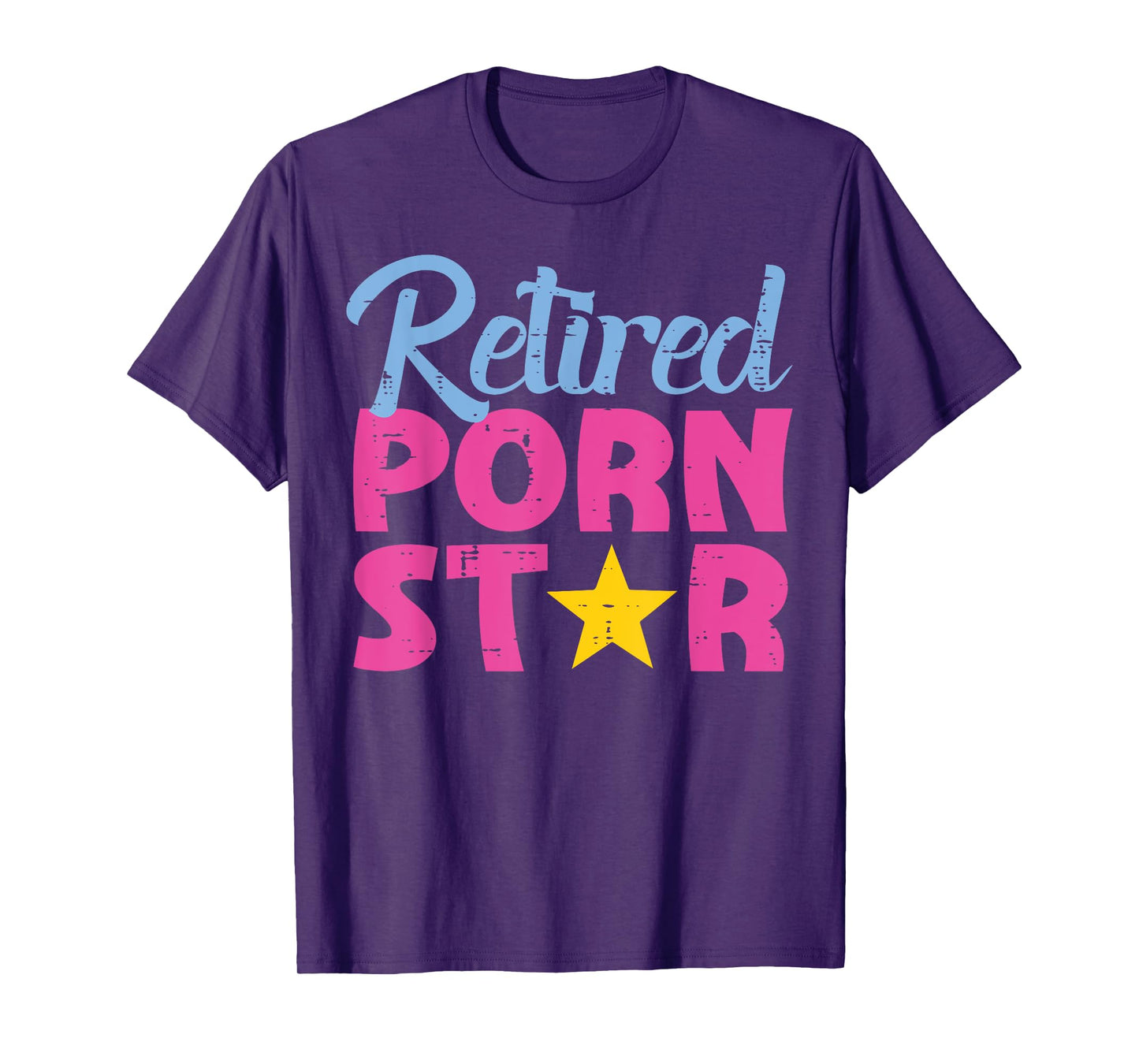 Inappropriate Retired Star Funny Adult Humor Joke Men Women T-Shirt