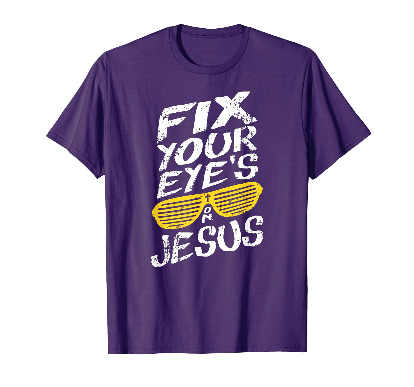 Fix Your Eyes On Jesus - Retro Christian T-Shirt