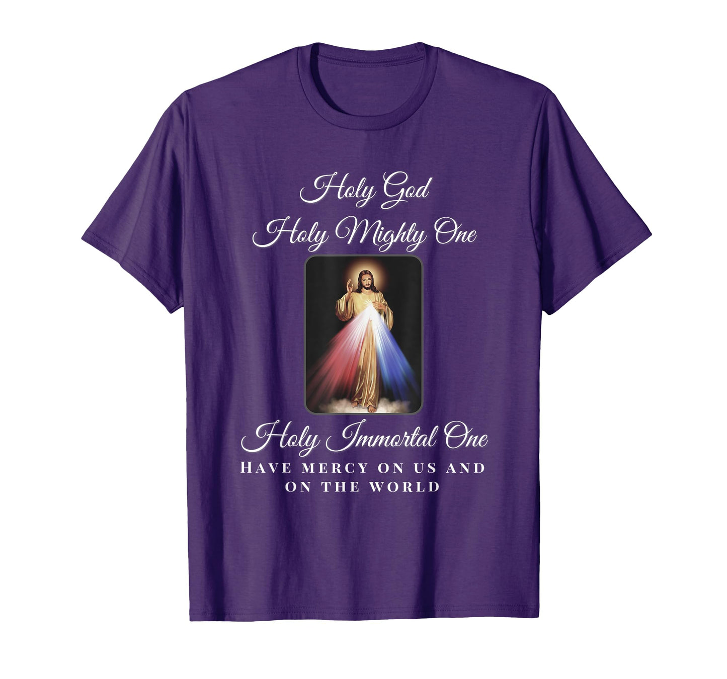 Divine Mercy Holy God Holy Mighty One Prayer Catholic T-Shirt