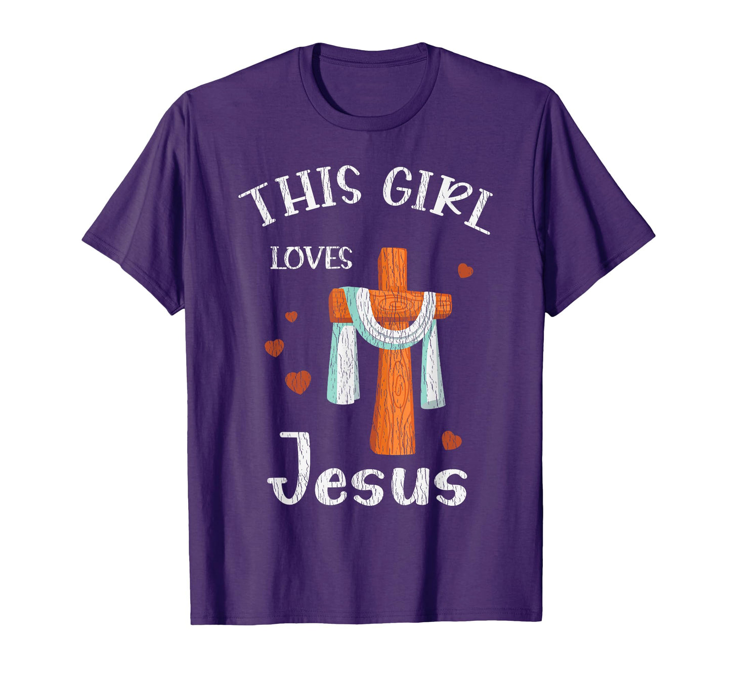 This Girl Love Jesus Teens Kids Women Christian Faith Pajama T-Shirt