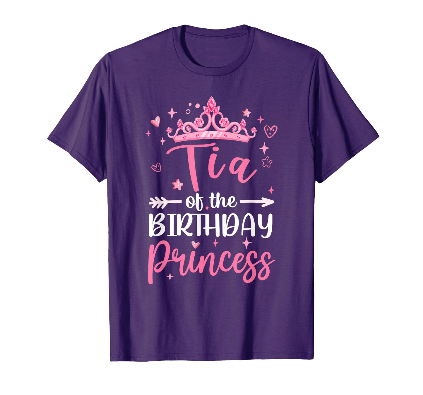 Tia Of The Birthday Princess Birthday Girl Kid Family T-Shirt