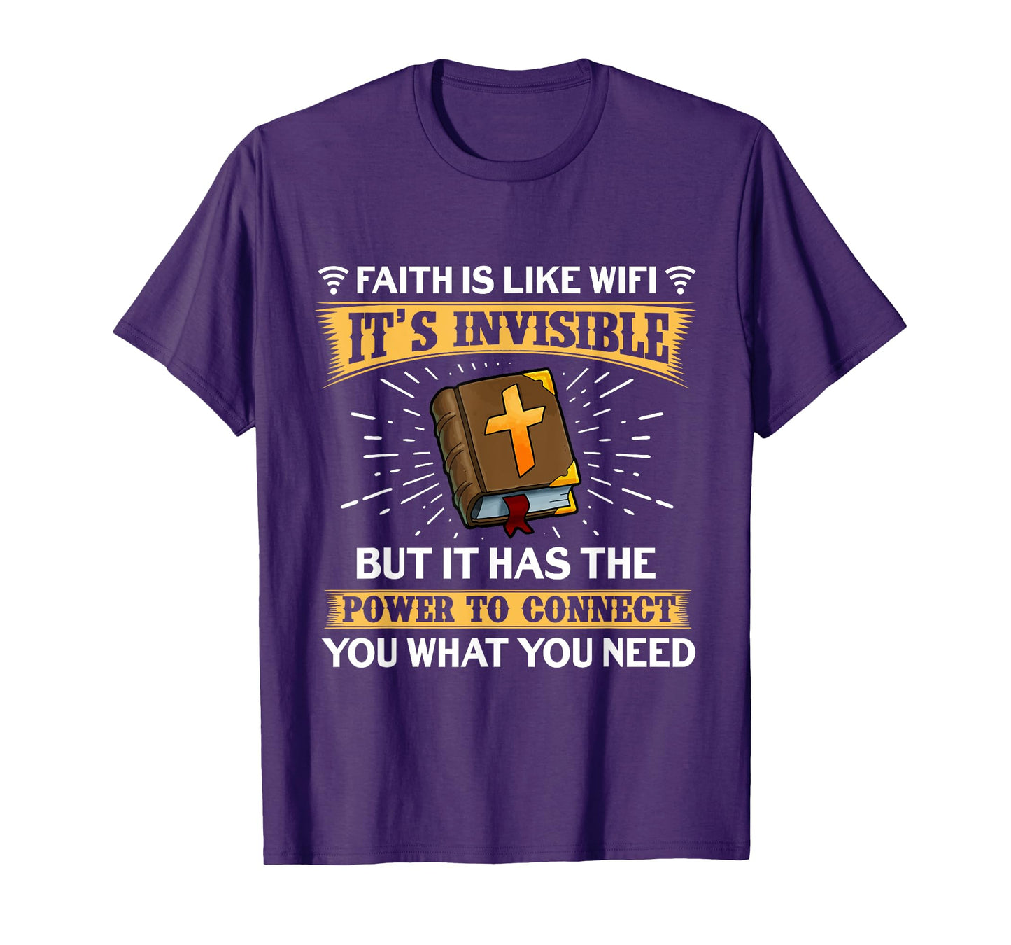 Faith Is Like Wifi - Funny Christian Saying Pastoral T-Shirt