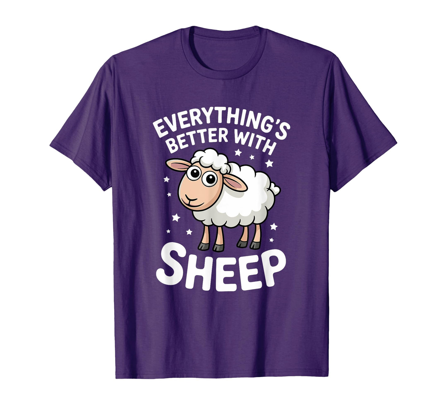 Cute Sheep Lover Adults or Kids Boys Girls Sheep T-Shirt