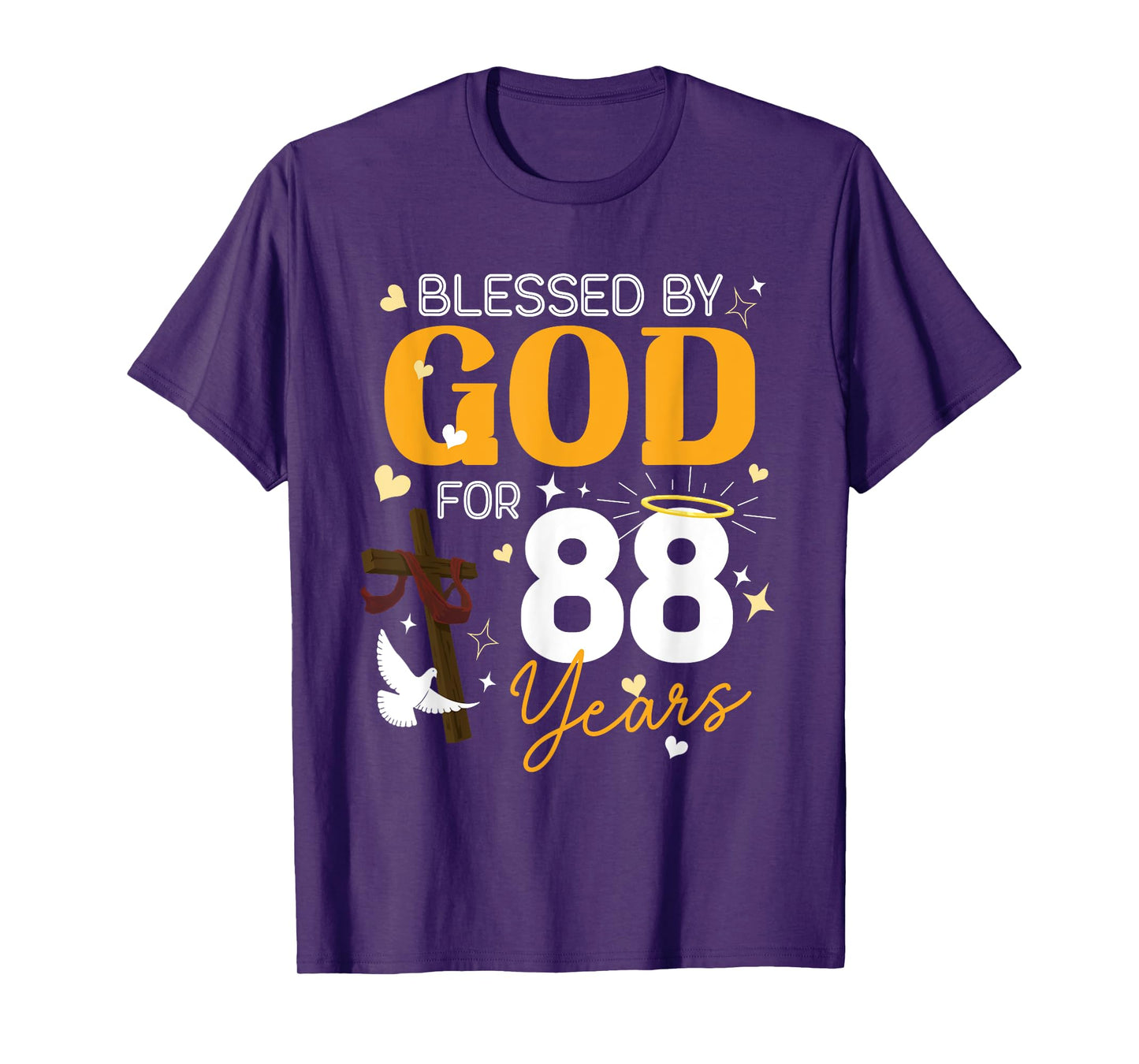 88 Birthday Blessed By God For 88 Years Old Gifts 88th BDay T-Shirt