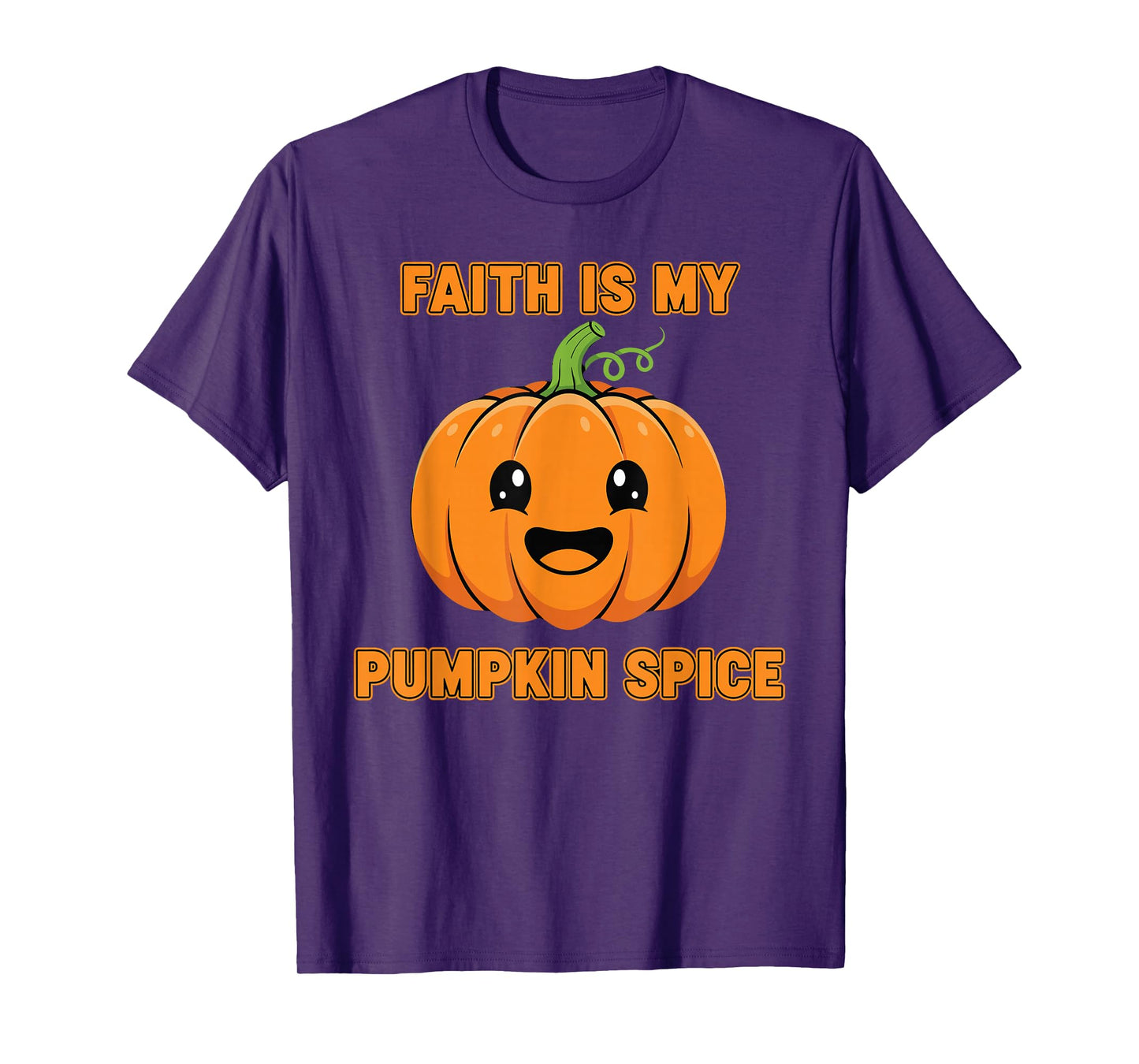Faith is My Pumpkin Spice Cute Pumpkin Christian Fall T-Shirt