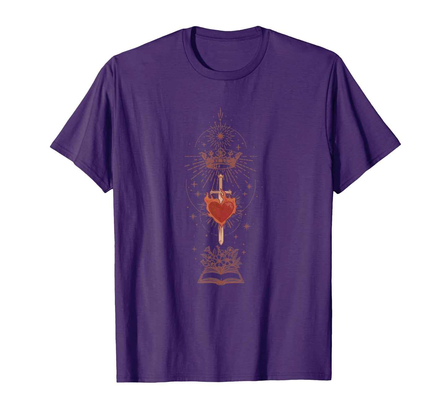 Sacred Heart of Jesus Christ Crown Sword Bible Faith T-Shirt