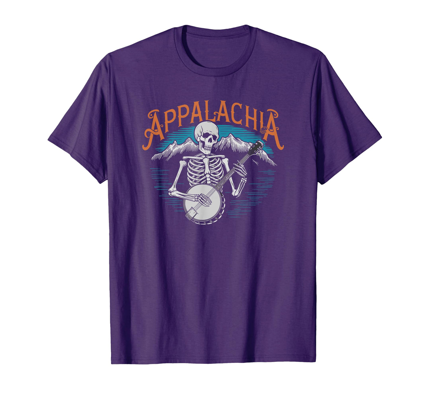 Bluegrass Banjo Skeleton, Appalachia Country Bluegrass Music T-Shirt