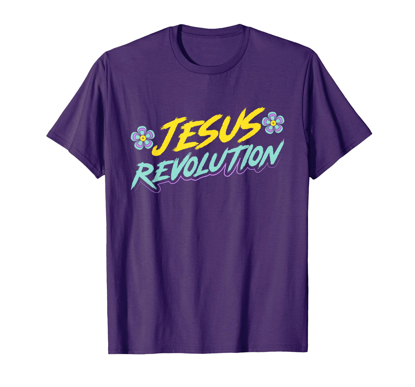 Jesus Revolution Faith Retro Groovy Christian T-Shirt