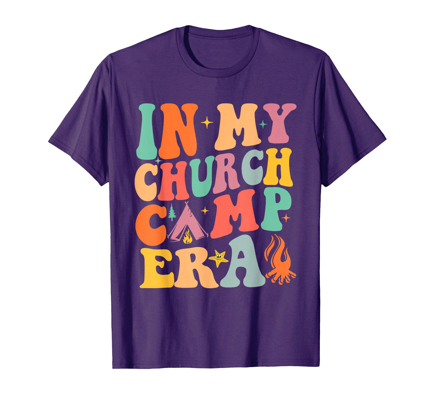 In My Church Camp Era Funny Summer Camping T-Shirt