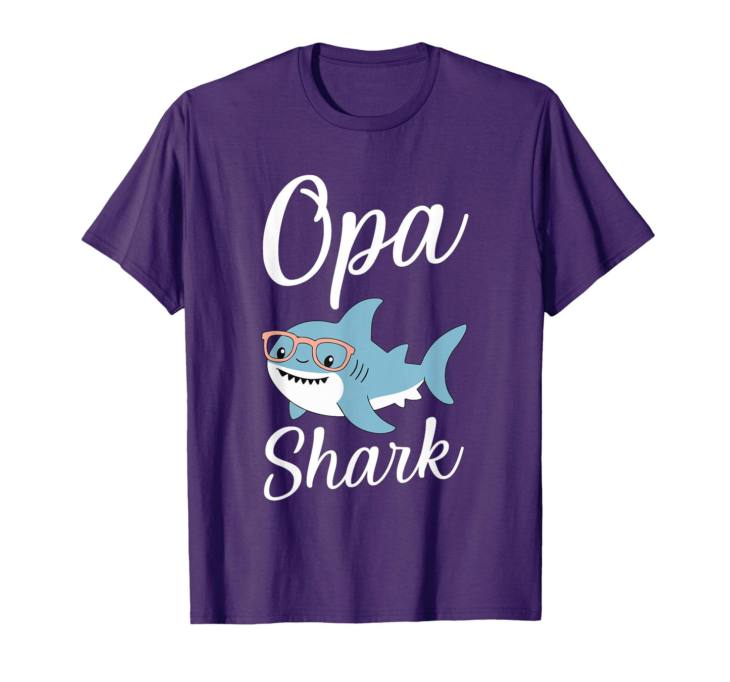 Opa Shark Funny Matching Family Grandpa T-Shirt
