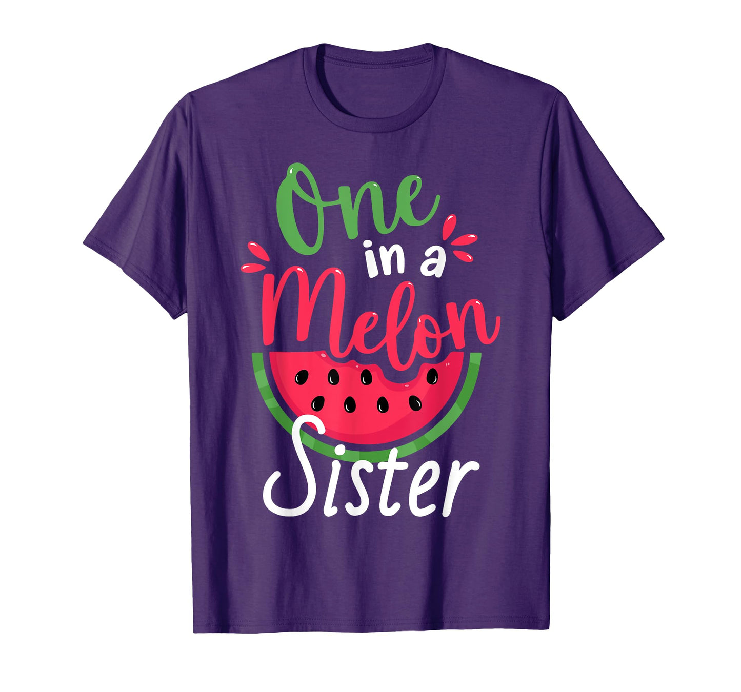 One in a Melon Sister 1st Birthday Summer Family Matching T-Shirt