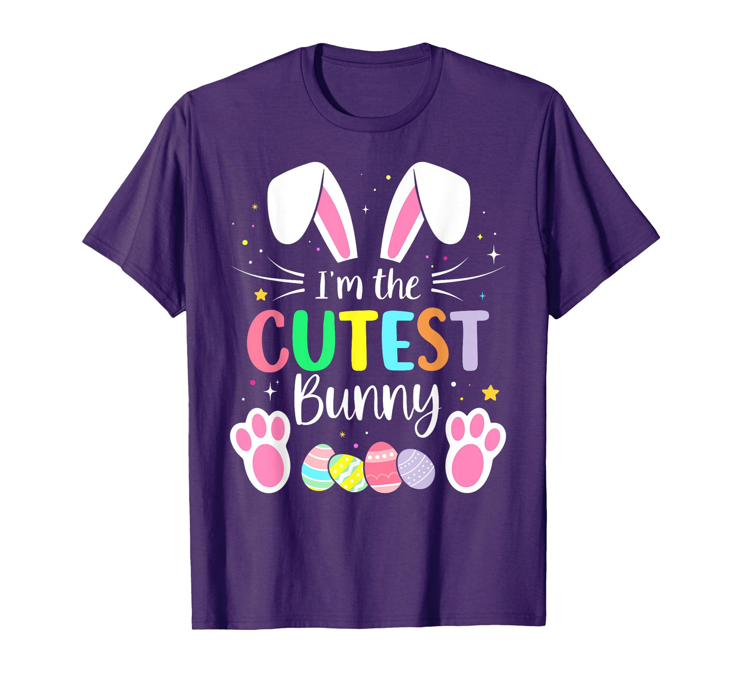 Im the cutest bunny girls boys funny matching easter family T-Shirt