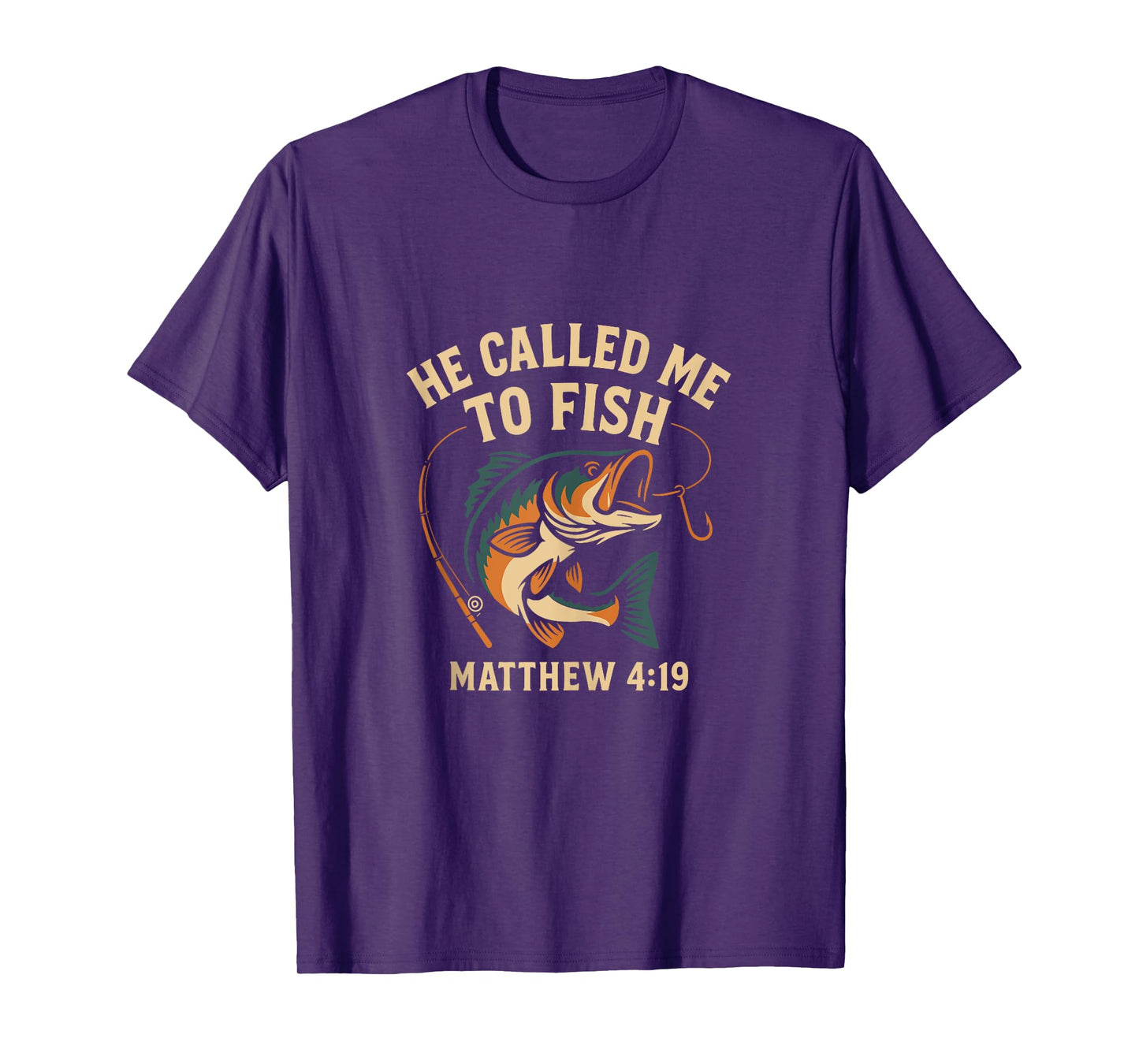 He Called Me to Fish Matthew 4:19 Christian Fishing Tank Top