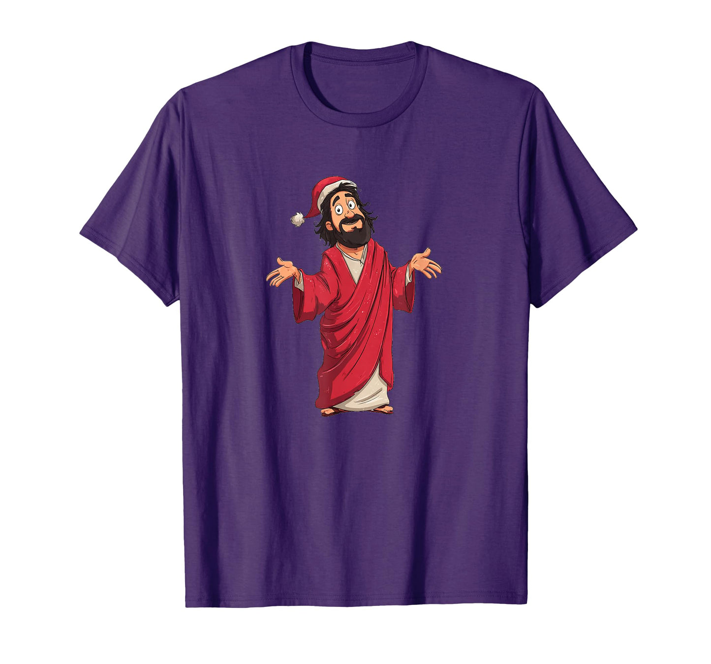 Pretty Jesus Christ Christmas Look with Hat T-Shirt