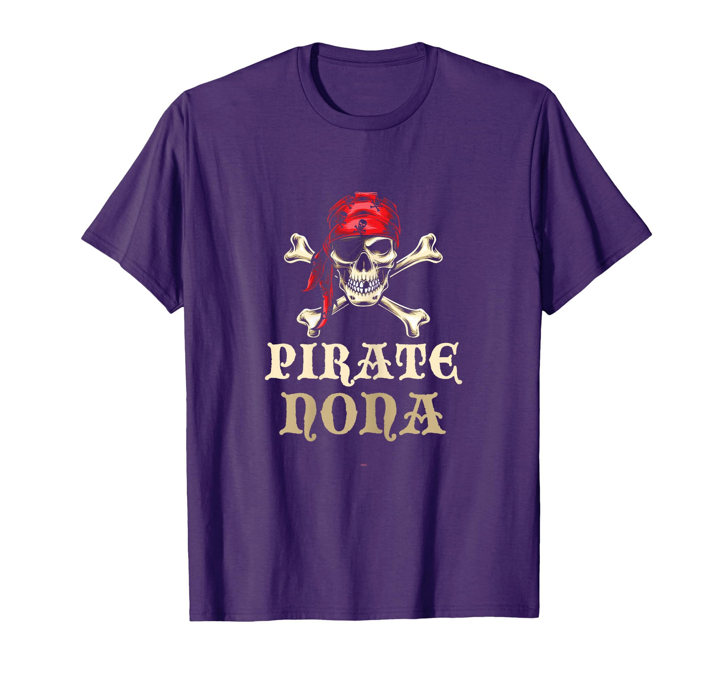 Pirate Nona Skull Matching Grandma Halloween Costume T-Shirt