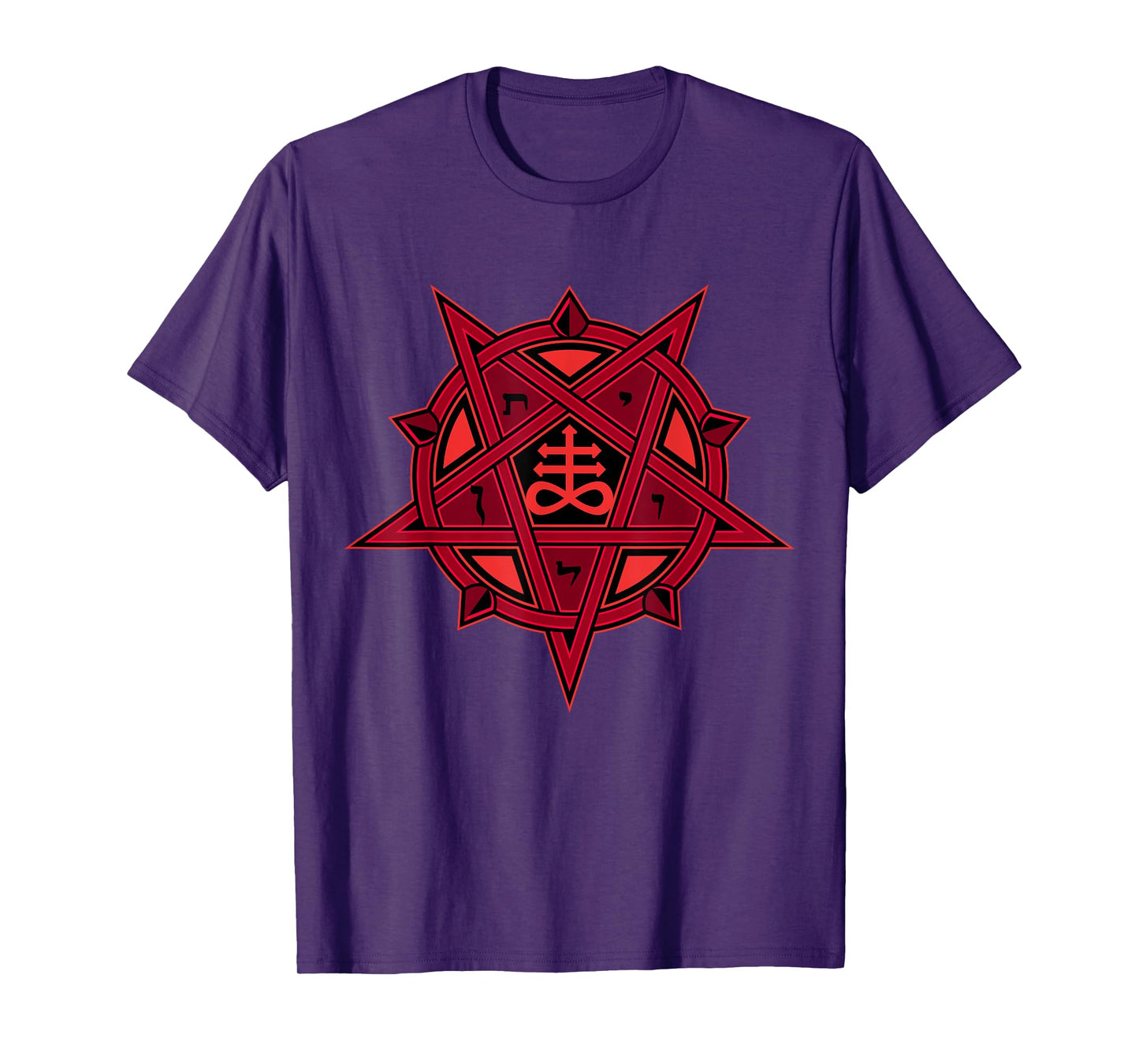 Pentagram Red Devil Baphomet Satanic T-Shirt