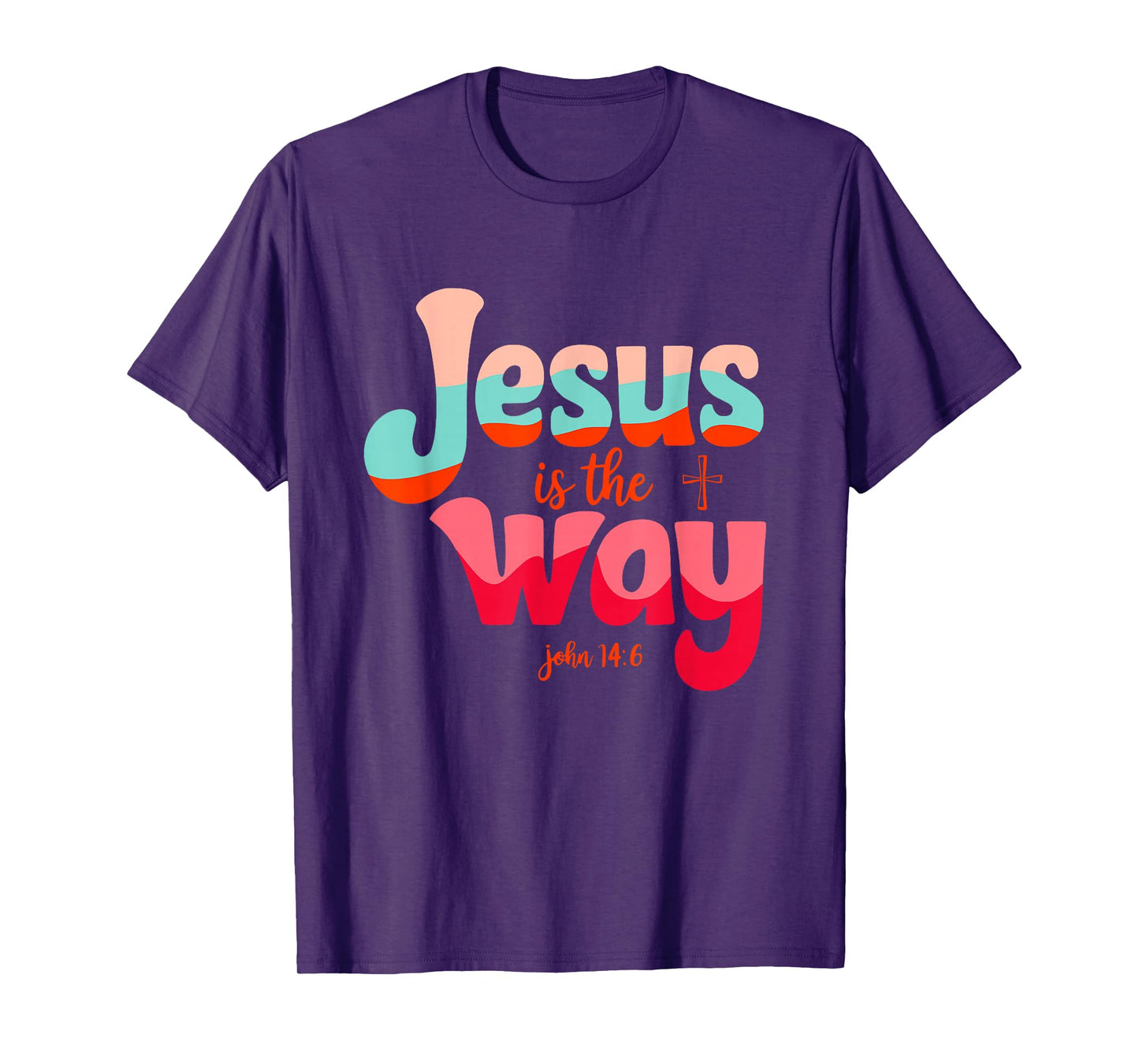Jesus is The Way John 14:6 Spiritual Pastel T-Shirt