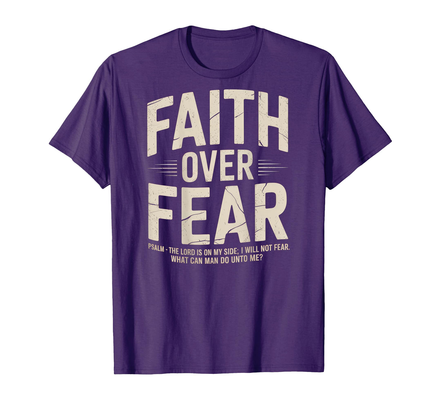 Faith Over Fear Christian Bible God Jesus Christ T-Shirt