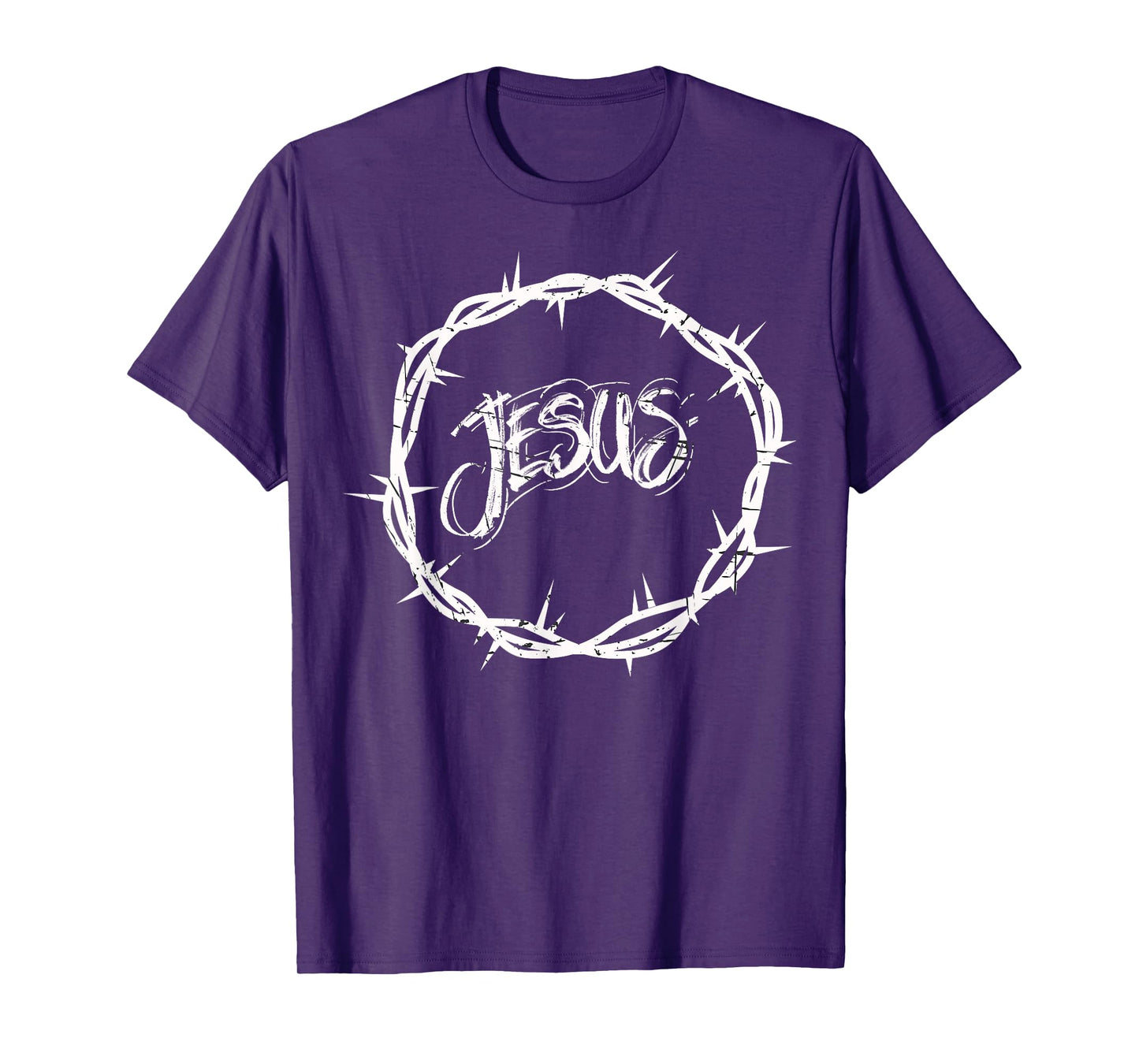 Mens Jesus Crown of Thorns Graphic Design T-Shirt