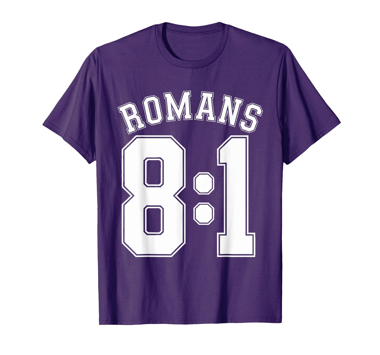 Romans 8:1 Sports Jersey Christian Motivation Apparel T-Shirt