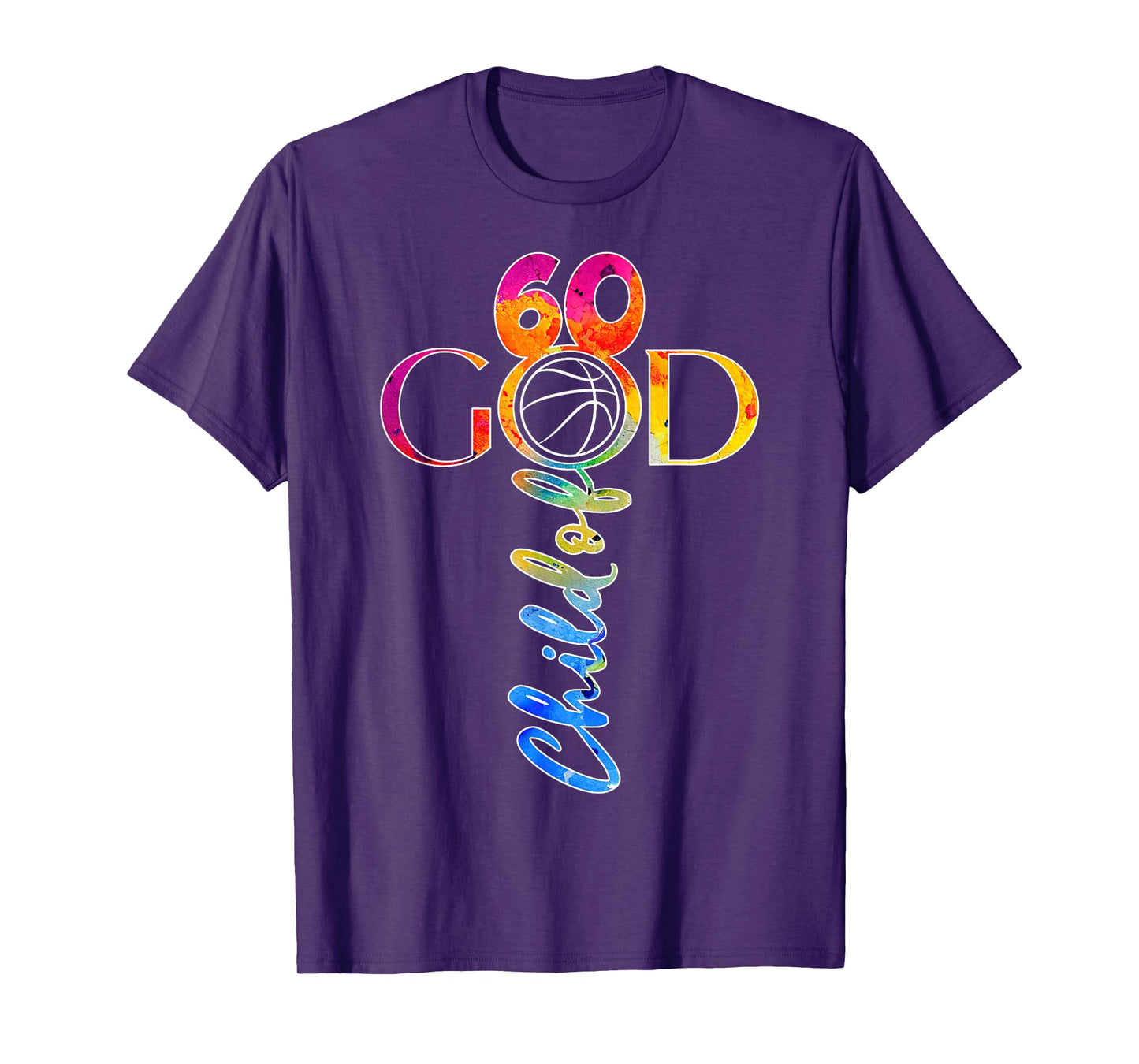 JESUS 60 YEARS CHILD OF GOD BASKETBALL 60th BIRTHDAY T-Shirt