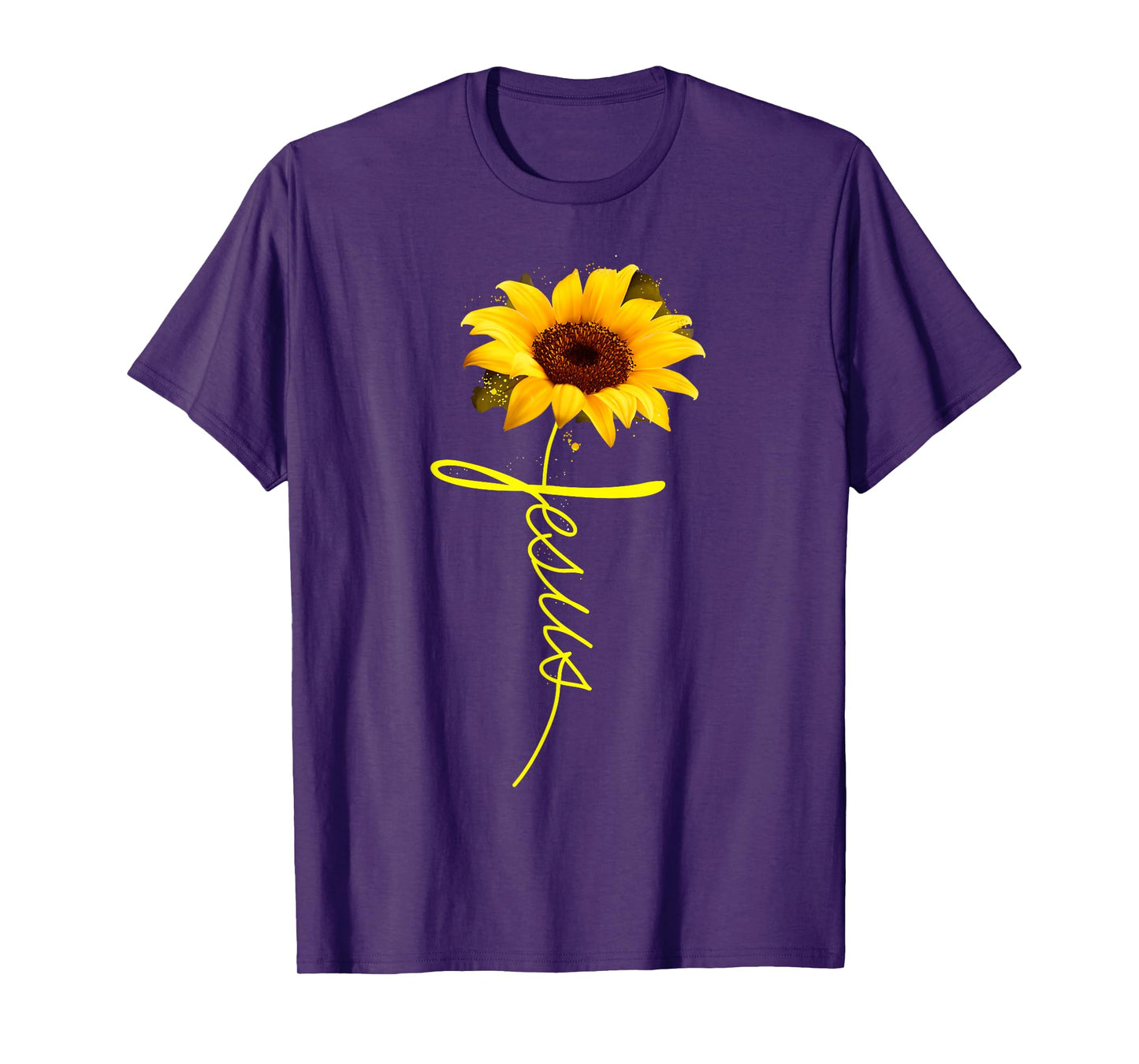 Jesus Sunflower T-shirt Christian Gift T-Shirt T-Shirt