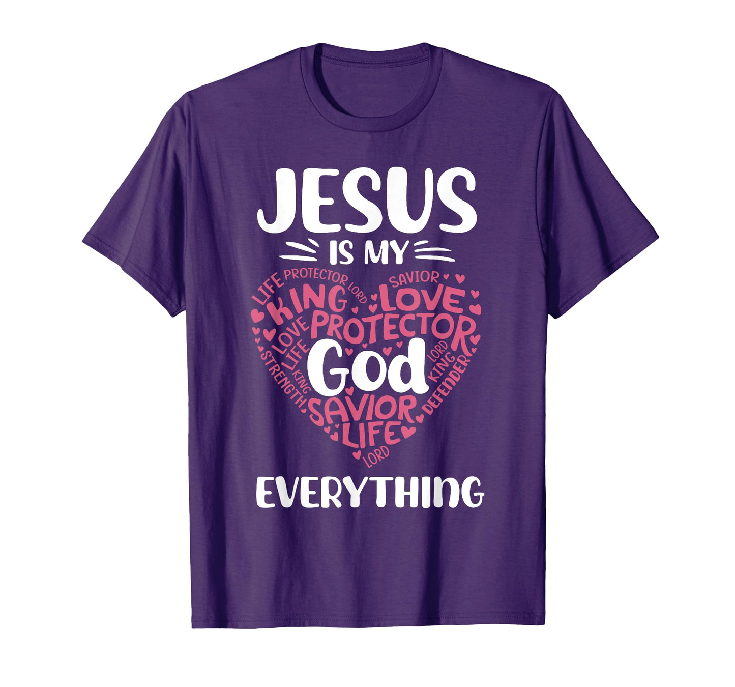 Jesus is My Everything Cute Heart God Christian Faith T-Shirt