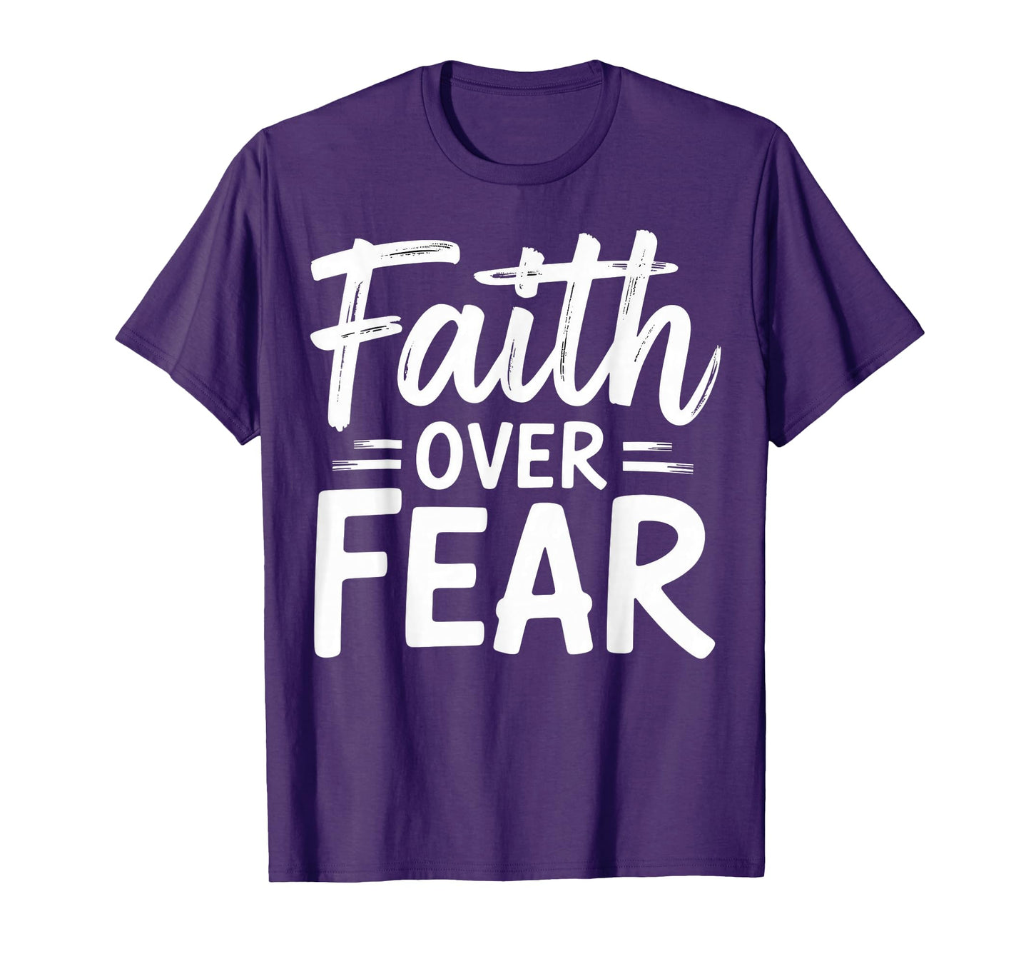 Faith Over Fear Inspirational Quote Design T-Shirt