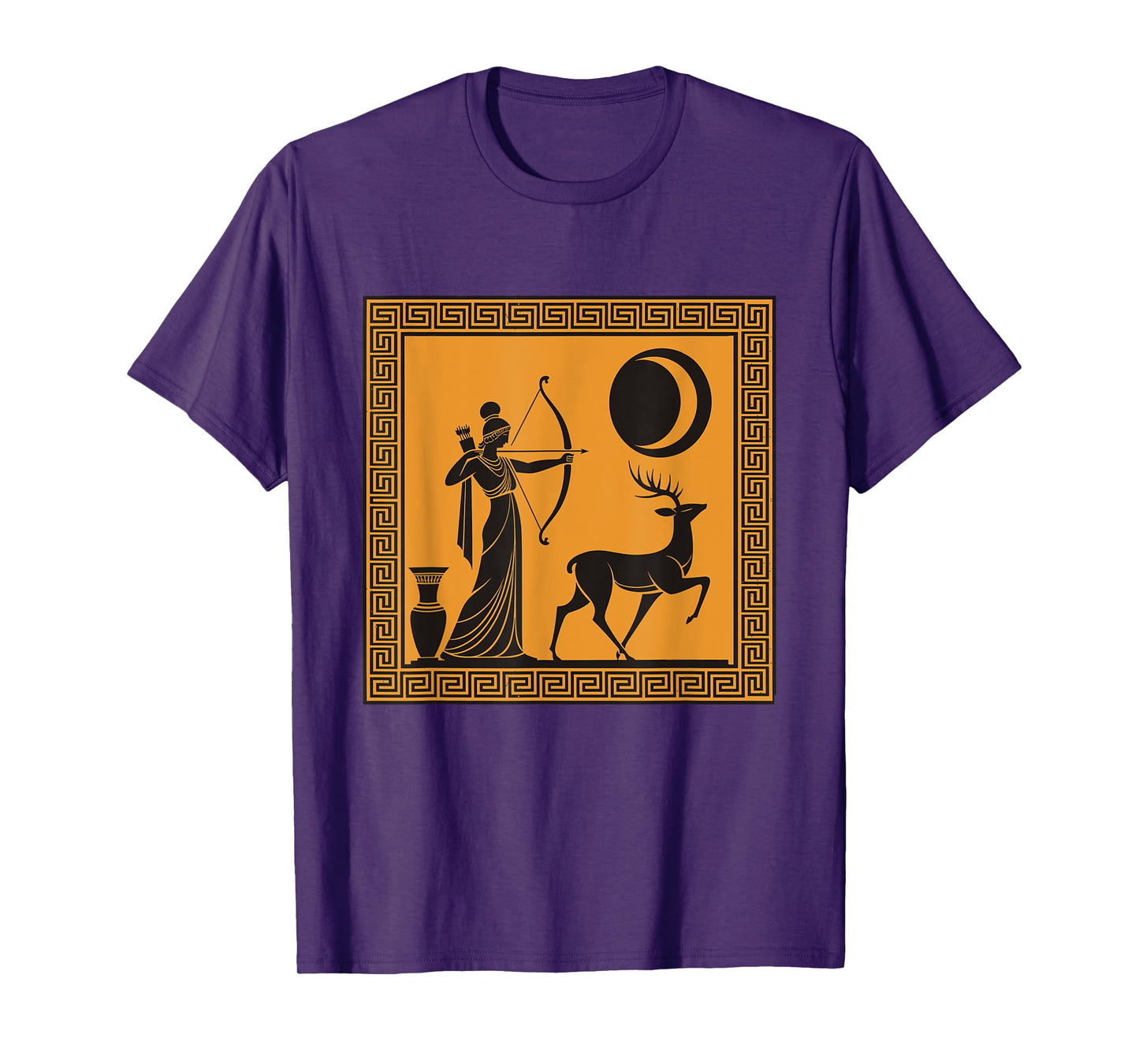 Artemis Moon Goddess Greek Mythology Ancient Greece Art Myth T-Shirt