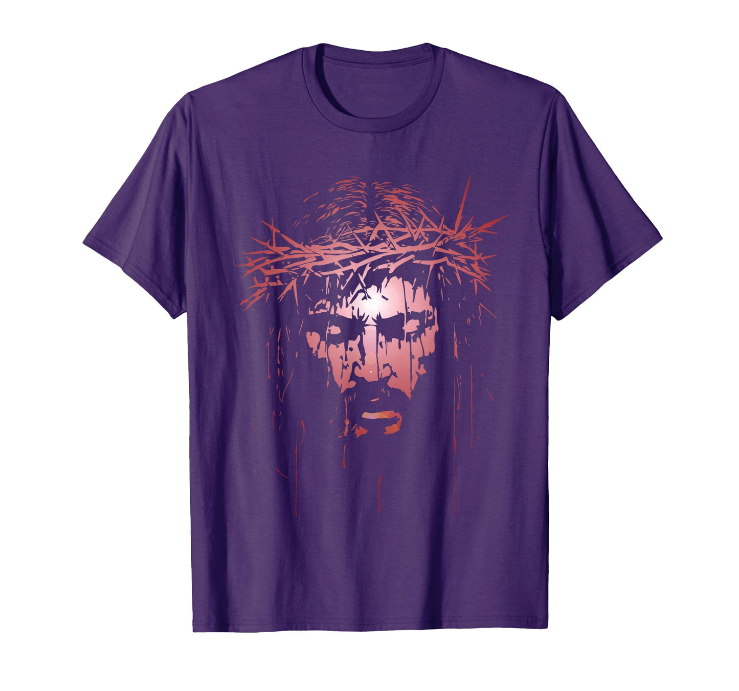 Jesus Christ Crown of Thorns Silhouette T-Shirt