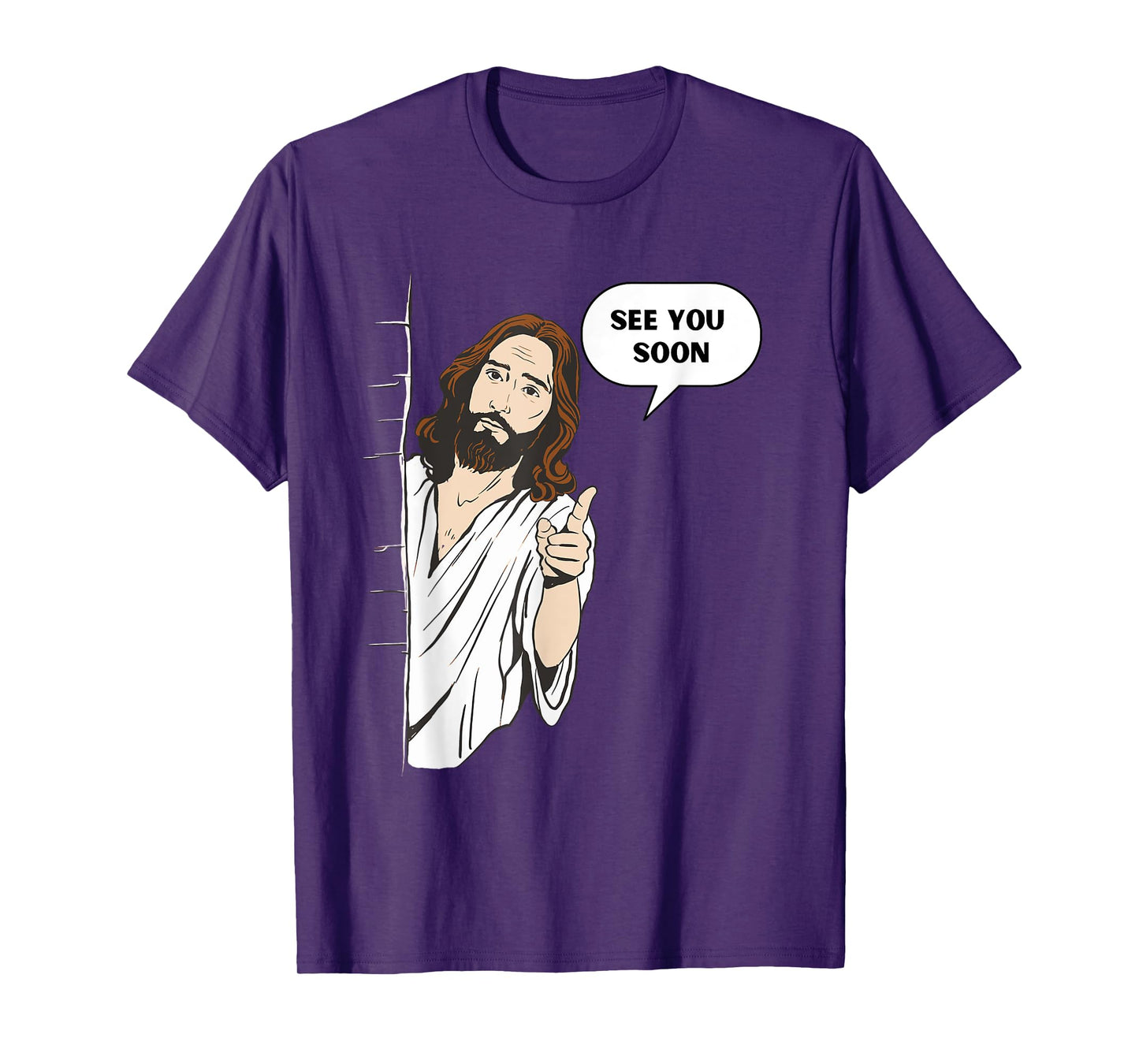 Funny Jesus See You Soon Meme Saying Religious God T-Shirt