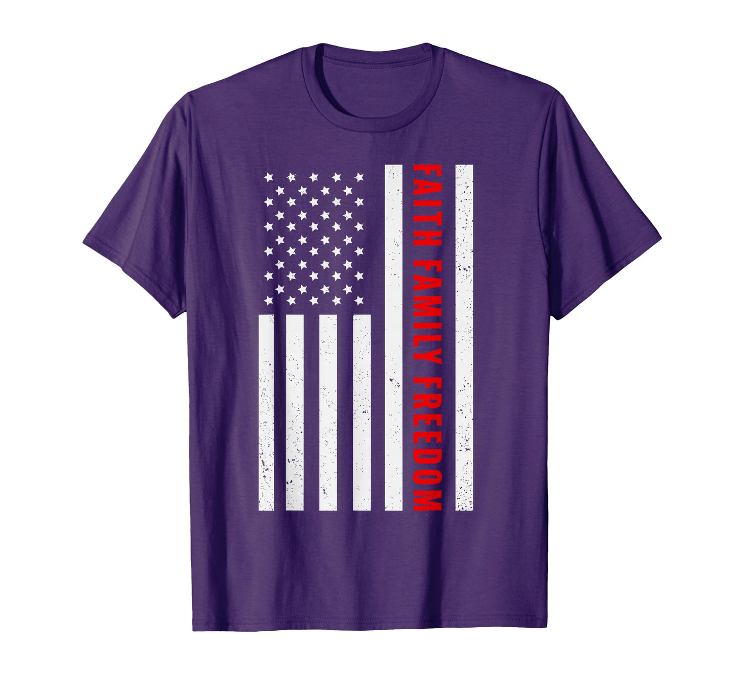 Faith Family Freedom American Flag Christian T-Shirt