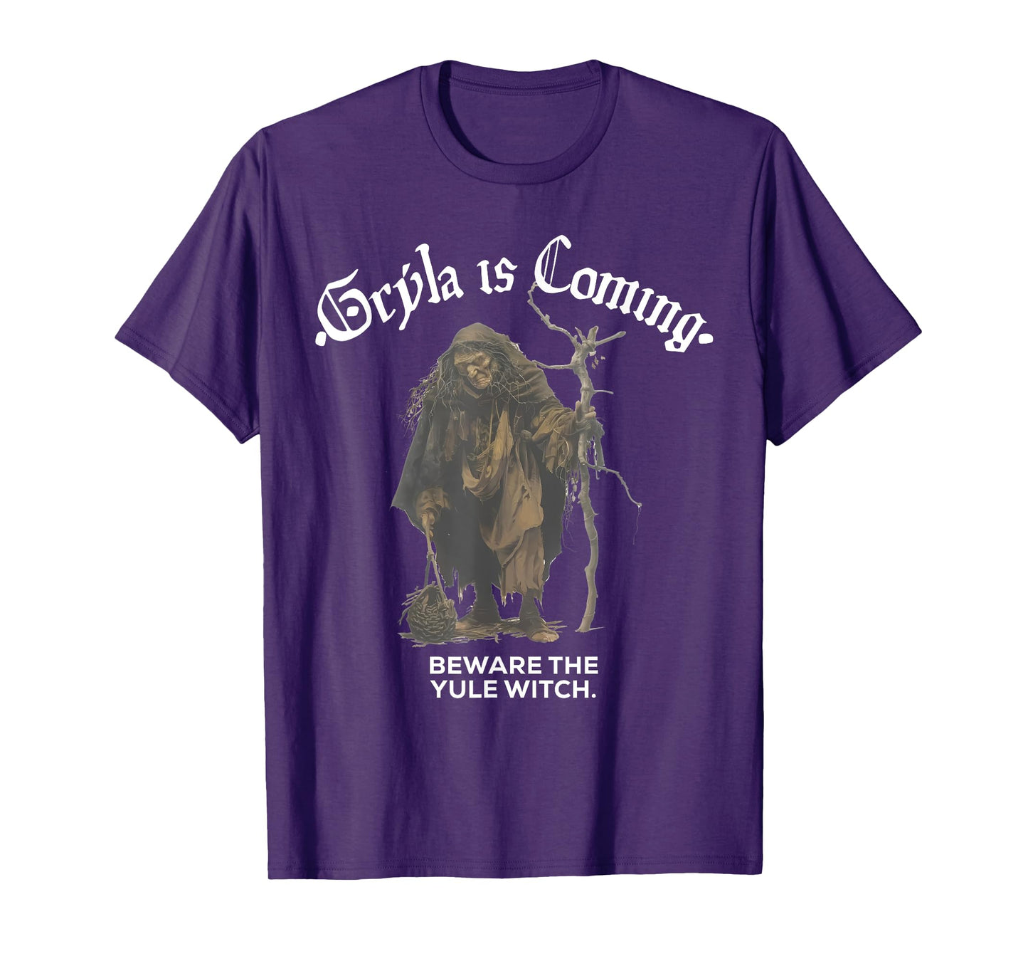 Gryla Is Coming Beware The Yule Witch Icelandic Christmas T-Shirt