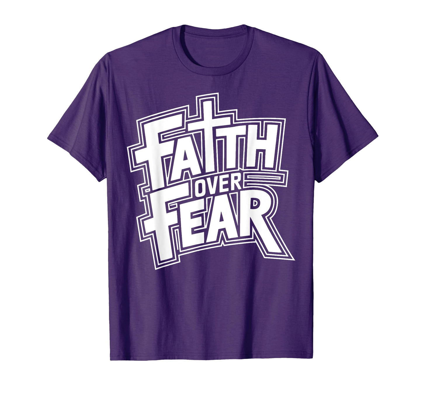 Retro Faith Over Fear Christian Religious tee T-Shirt