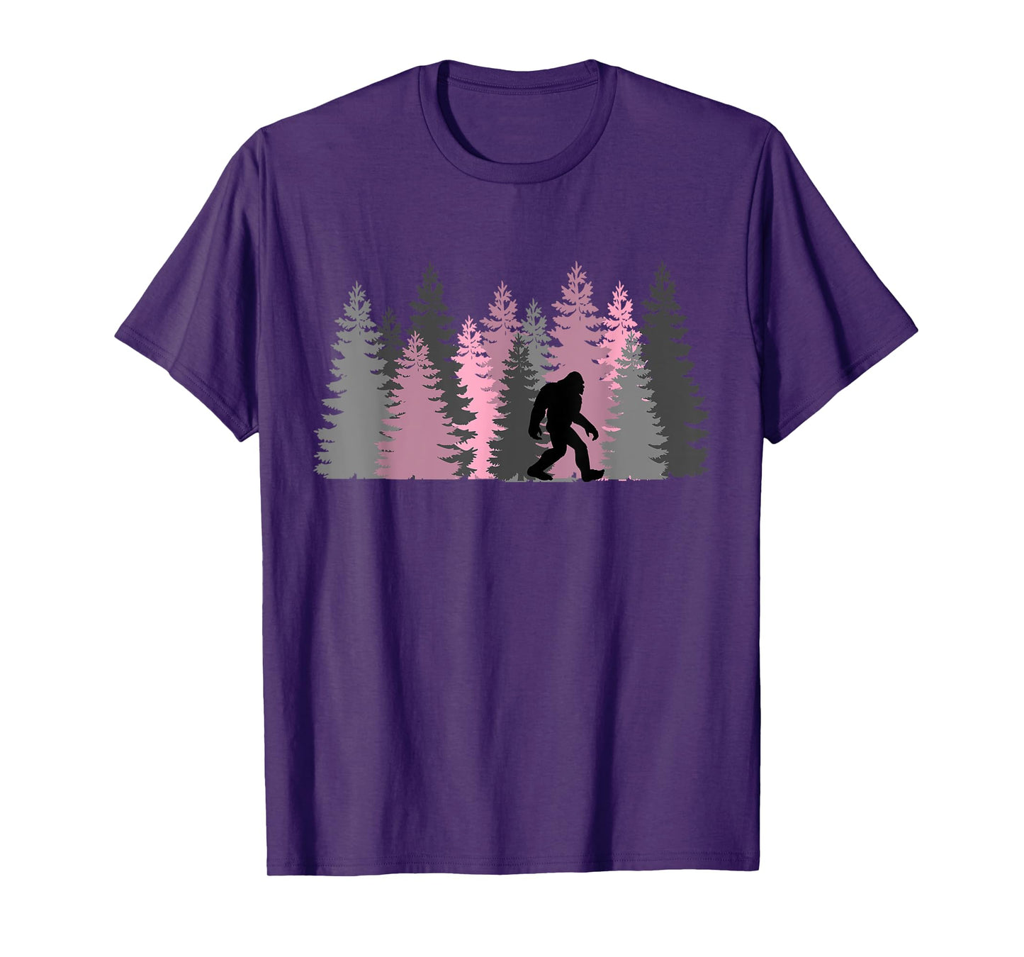Bigfoot Sasquatch In The Forest For Men Women Kids T-Shirt