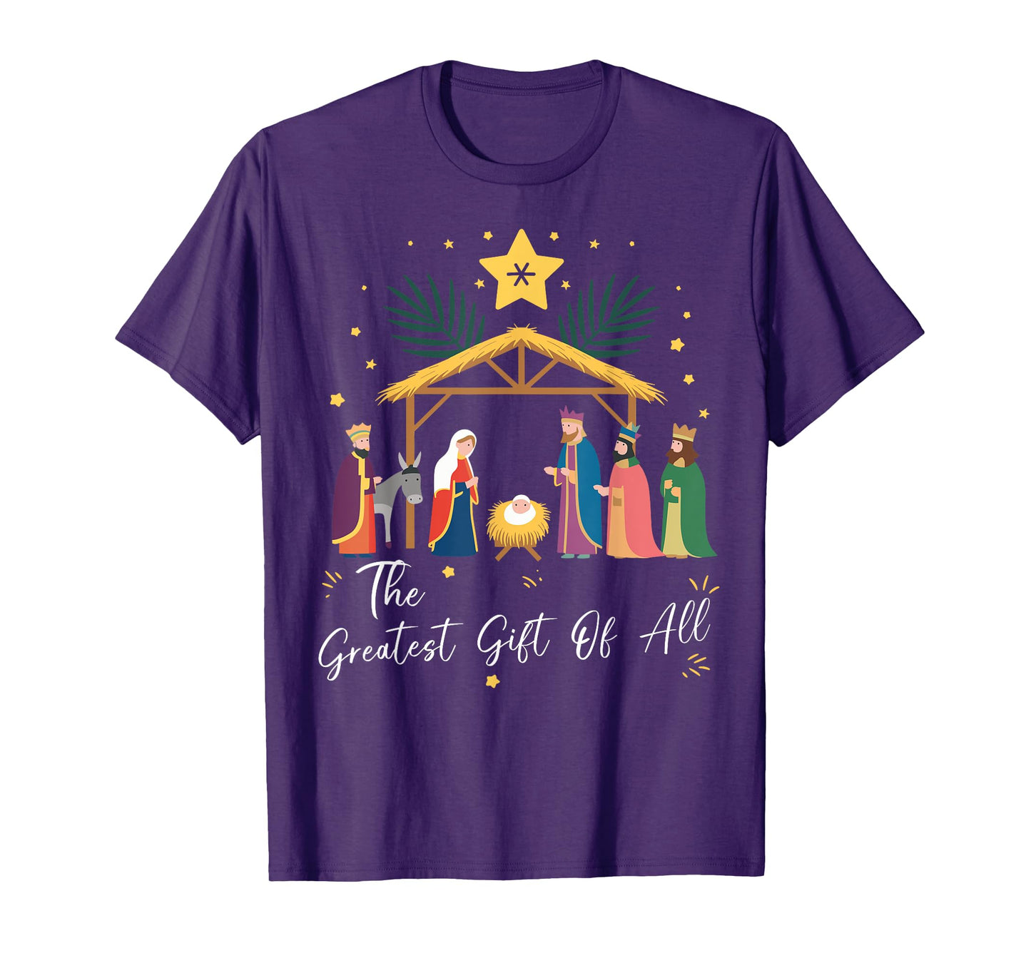 The Greatest Gift For All Christmas Nativity Jesus Christian T-Shirt