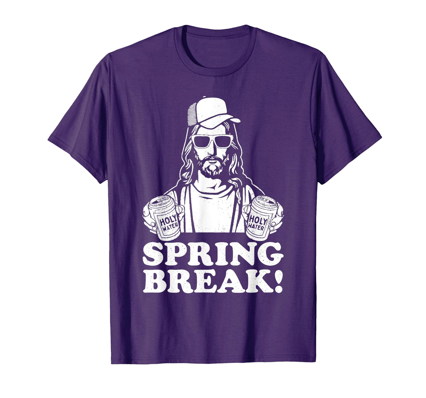 Funny Spring Break Jesus Christian Beer Drinking Vacation T-Shirt